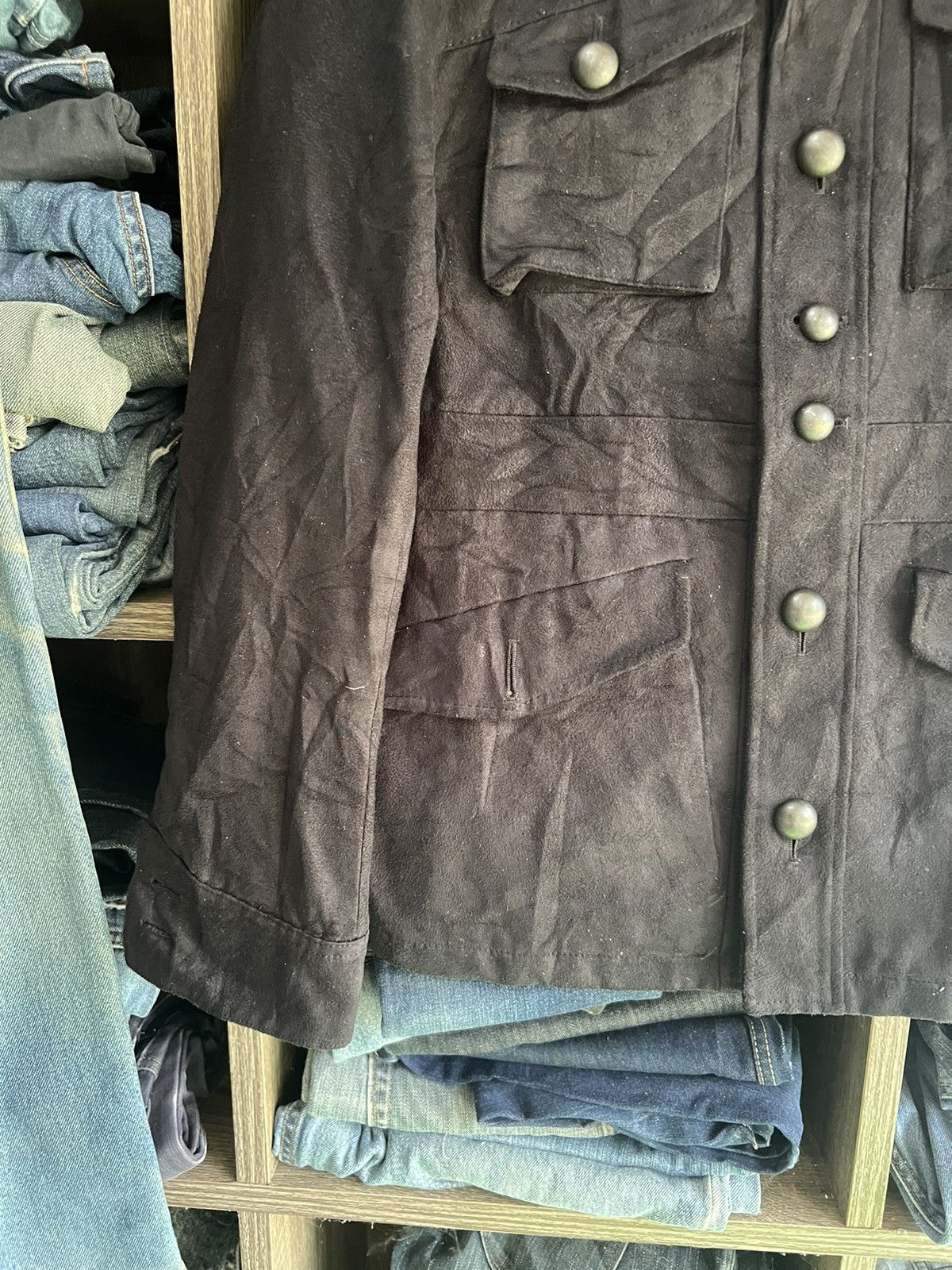 Takeo Kikuchi 🔥Vintage Takeo Kikuchi Suede Button Jacket Size US S / EU 44-46 / 1 - 7 Thumbnail