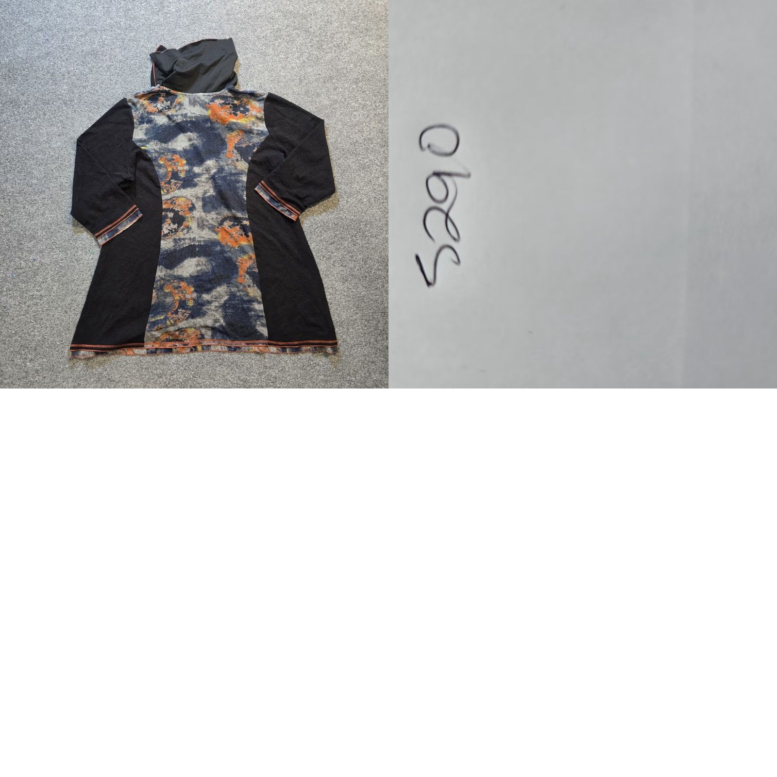 Vintage Parsley And Sage Top Womens Size 1X Black Tie Dye Cowl Neck Artsy Stretch Casual Shirt Adults 1X Black Tie Dye Artsy Stretch Cowl Neck Casual Womens Size XL / US 12-14 / IT 48-50 - 8 Thumbnail