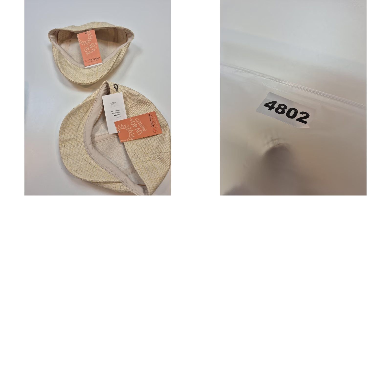 Vintage Göttmann Hat Flat Cap L Beige Straw Lined Lightweight Mens Cap Size ONE SIZE - 8 Thumbnail