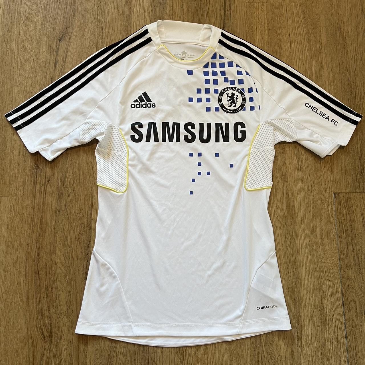 Adidas Chelsea 2010-11 Adidas white and yellow home shirt Size US S / EU 44-46 / 1 - 1 Thumbnail