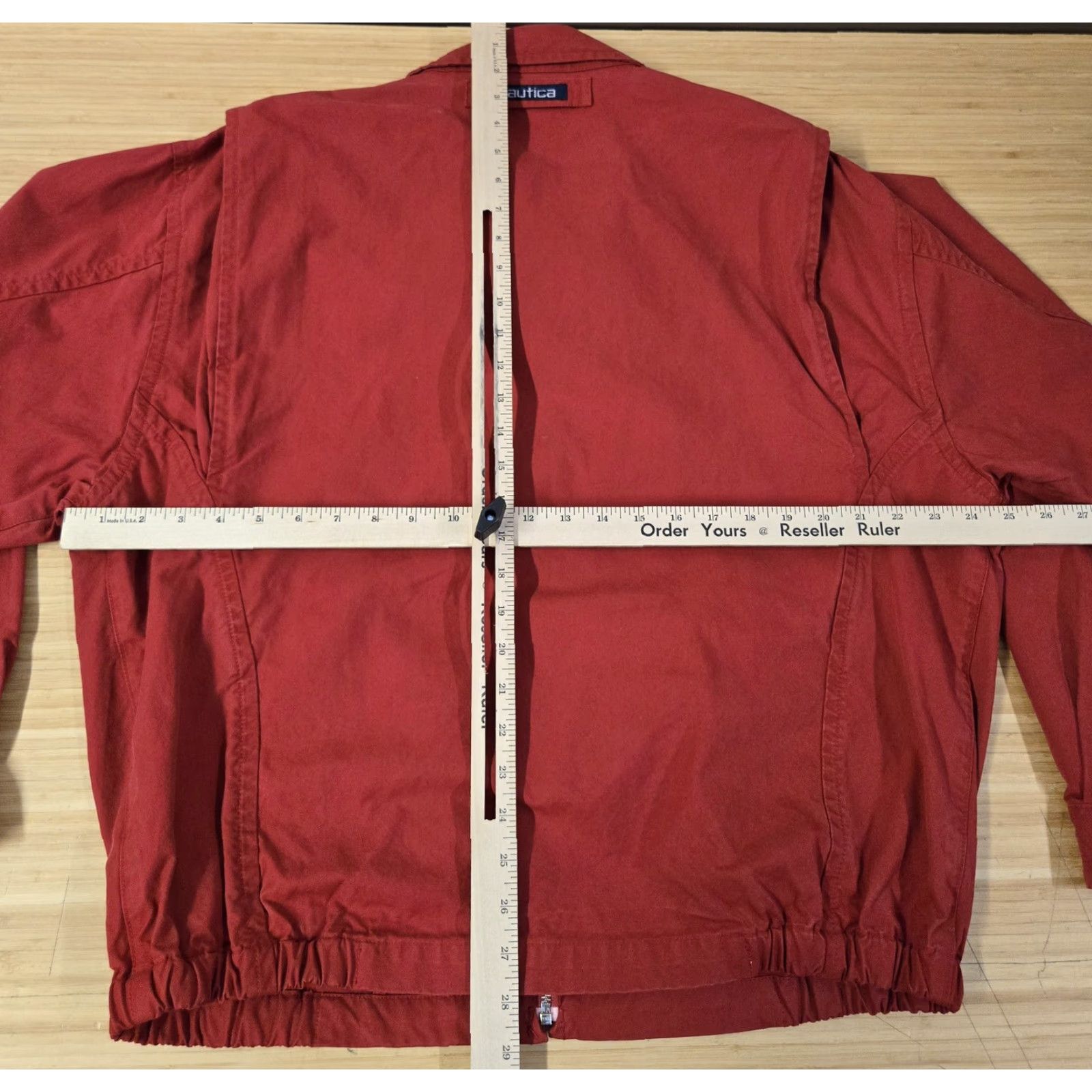 Nautica Nautica Jacket Mens M Red Full Zip Cotton Casual Lightweight Classic Logo Size US M / EU 48-50 / 2 - 6 Thumbnail