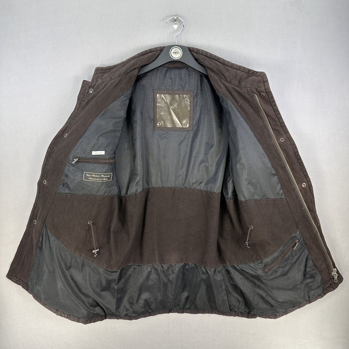 Italia Independent Vintage 90's MADE IN ITALY Striped Jacket by OBLÒ Size US S / EU 44-46 / 1 - 10 Thumbnail