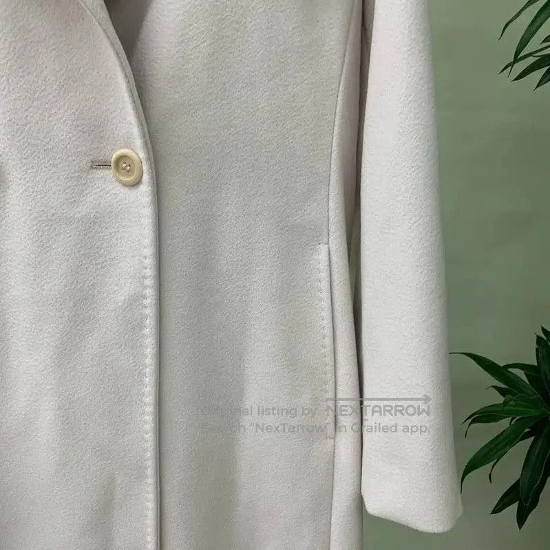 Max Mara MaxMara Elegant Women's White Coat . Size XL / US 12-14 / IT 48-50 - 5 Thumbnail