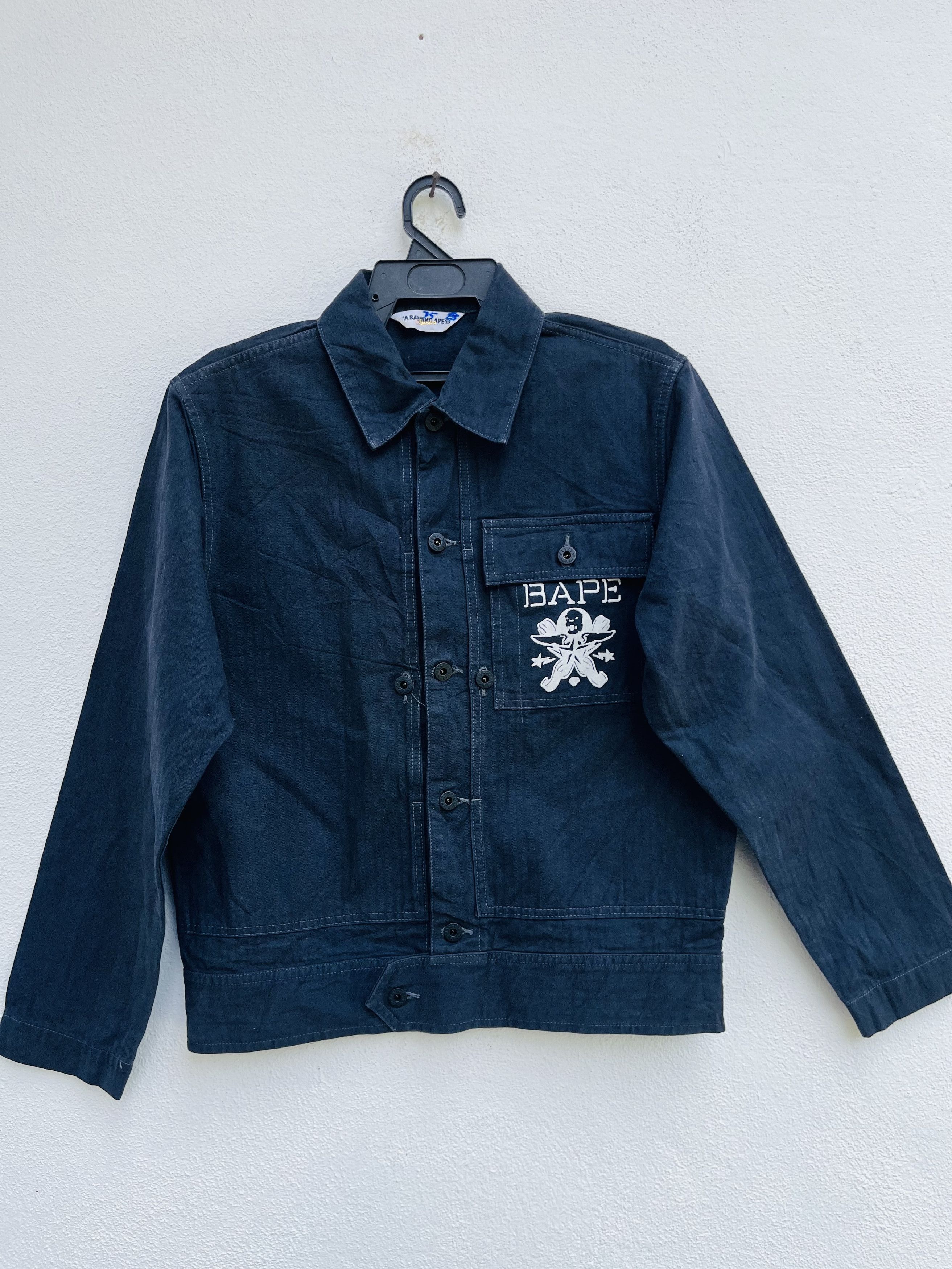Bape Bape Black Haringbone Jacket Size US M / EU 48-50 / 2 - 1 Thumbnail