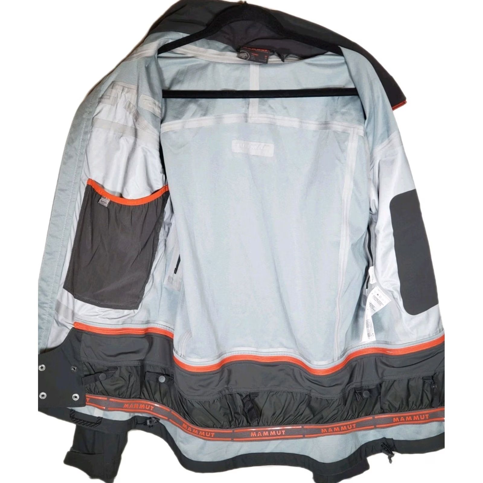 Mammut Mammut Stoney HS Jacket Graphite Lava 1010-18410 Hard Shell Removable Hood Men M Jacket Size US M / EU 48-50 / 2 - 4 Thumbnail