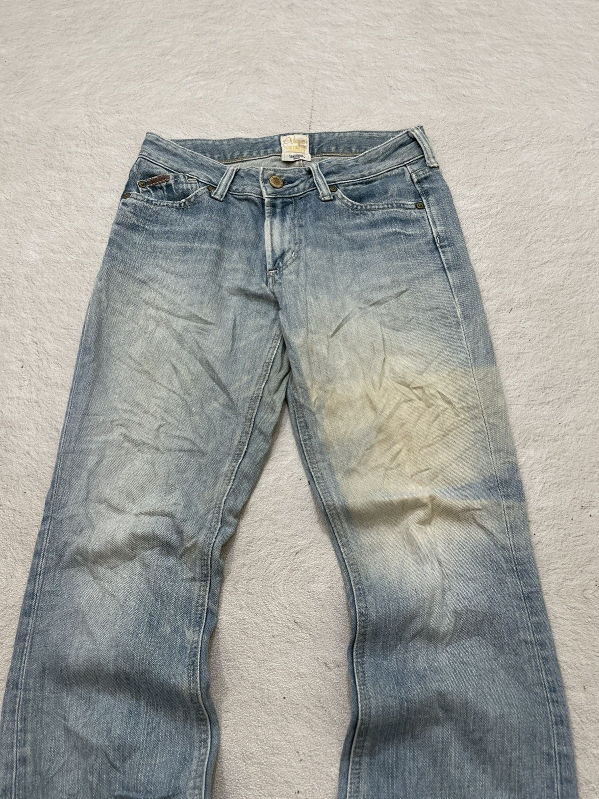 Maison Margiela 2000s Diesel Flare Denim Bootcut Distressed Blue Jeans Y2K Size 27" / US 4 / IT 40 - 2 Thumbnail