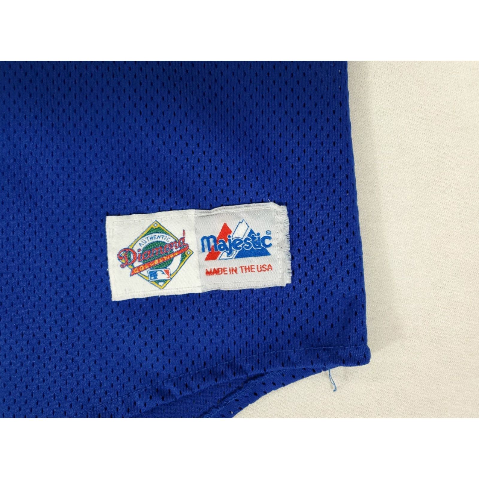 Vintage VINTAGE Majestic Kansas City Royals Jersey KC Stitched Diamond Collection Mens L Blue 90s Size US L / EU 52-54 / 3 - 3 Thumbnail