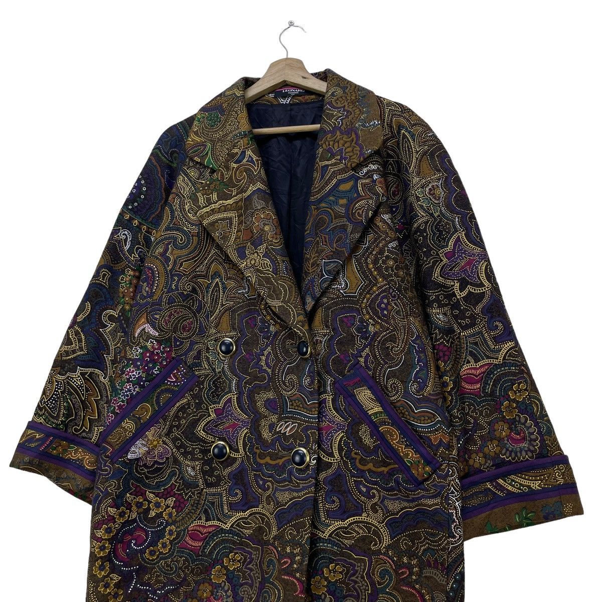 Japanese Brand 🗣️Leonard Fashion Paris Overprint Batik Style Jacket Size M / US 6-8 / IT 42-44 - 3 Thumbnail