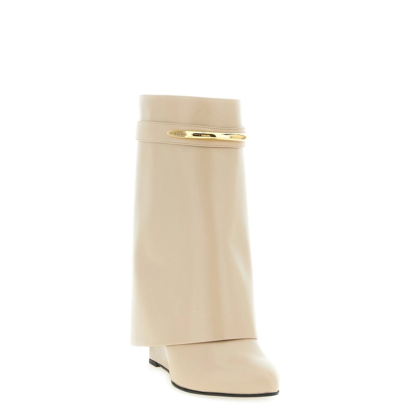 Givenchy GIVENCHY Shark Pinch Beige Leather Ankle Boots New & Authent Size US 8 / IT 38 - 2 Thumbnail