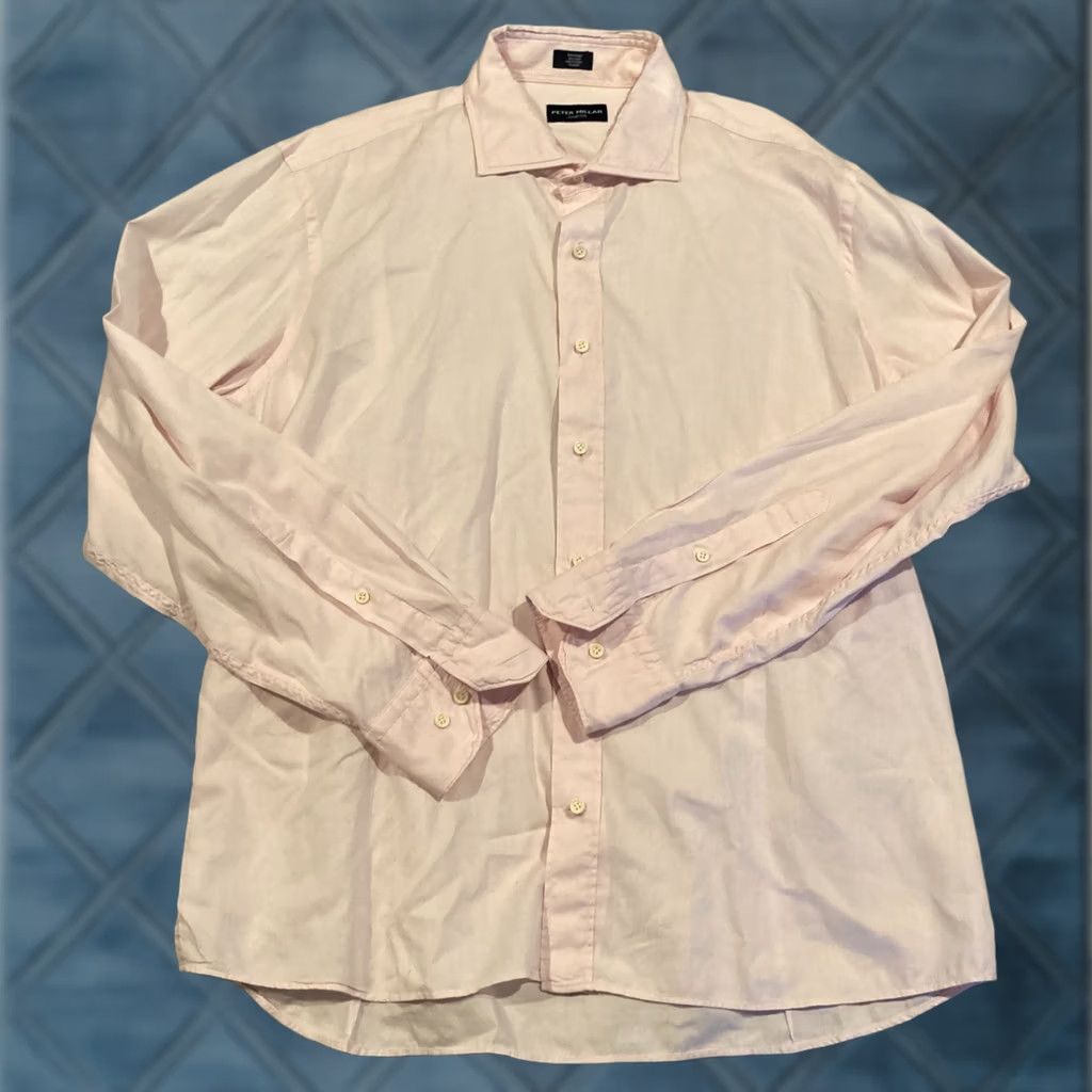 Peter Millar VINTAGE Peter Millar Collection Pink Super Soft Long Sleeve Button Down XL Shirt Mens Size US XL / EU 56 / 4 - 1 Thumbnail