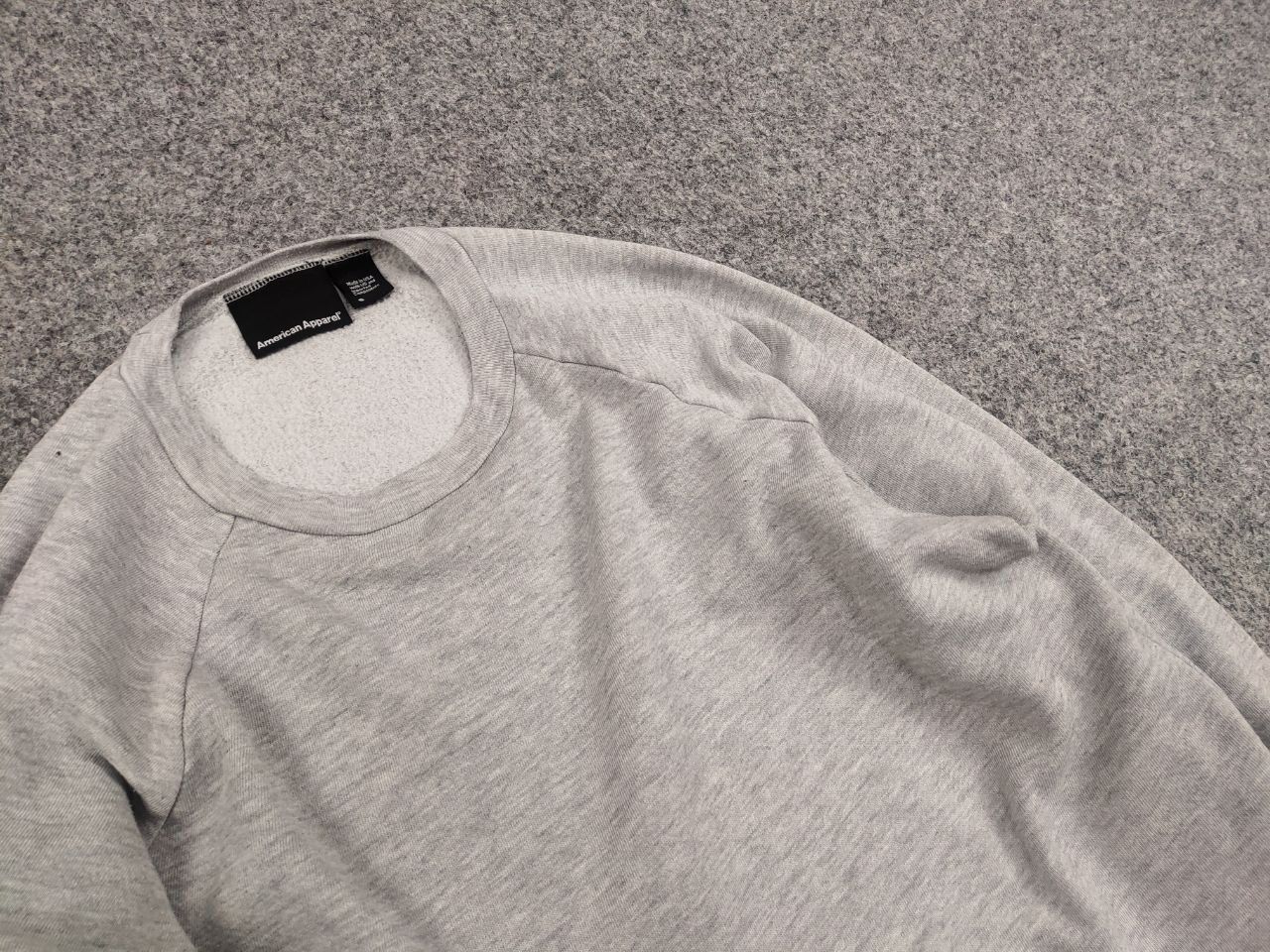 American Apparel American Apparel Vintage Black Gray Crew Chek Sweatshirt Size US S / EU 44-46 / 1 - 8 Thumbnail