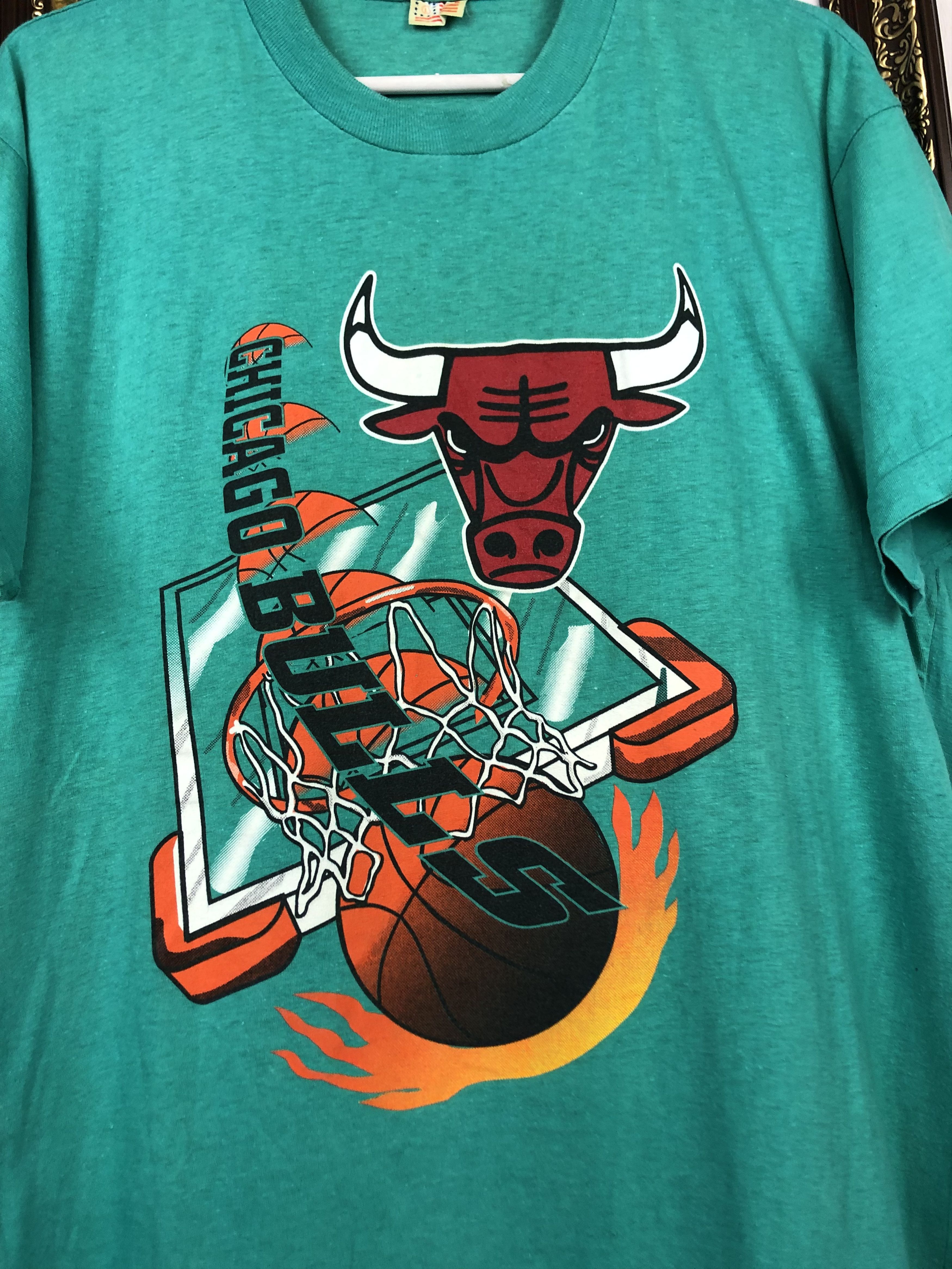 NBA Vintage Chicago Bulls BNA Shirt Jordan Shirt Over Print Bull Size US L / EU 52-54 / 3 - 3 Thumbnail
