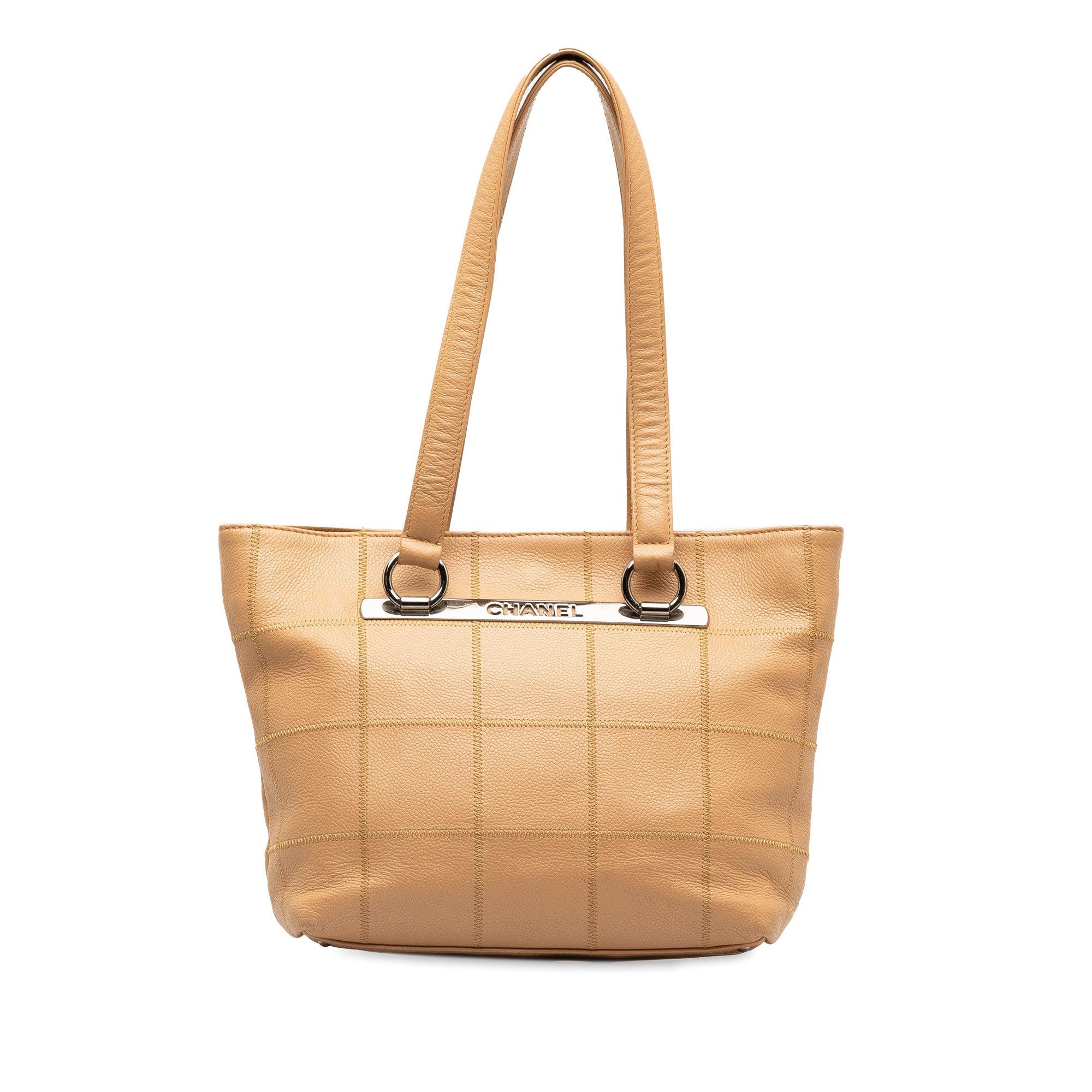 image of Chanel Choco Bar Tote Bag in Brown, Women's