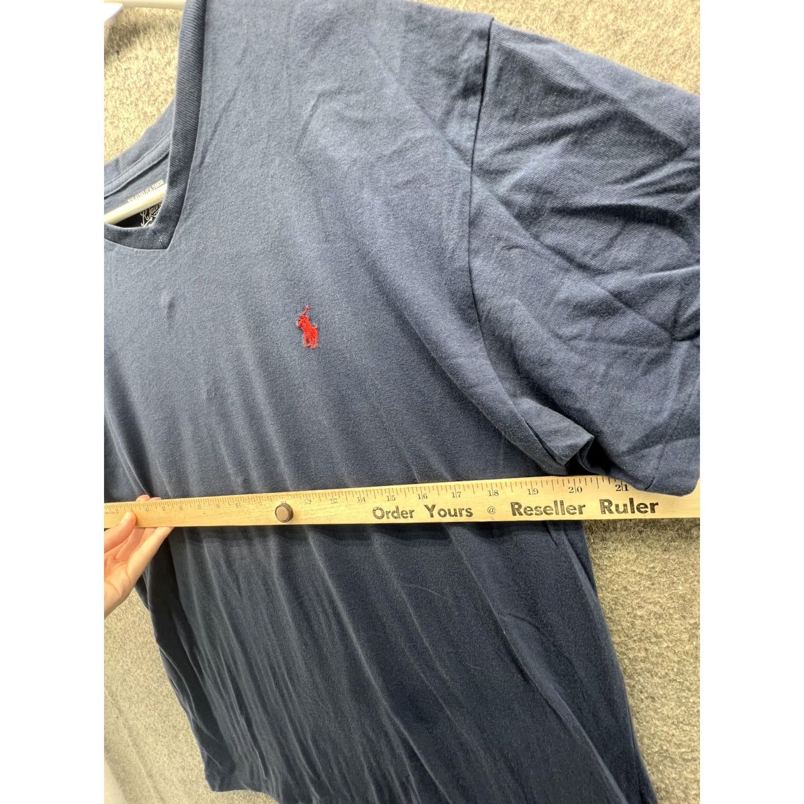 Polo Ralph Lauren Polo Ralph Lauren Shirt Mens M Blue V-Neck Logo Tee Tagless Soft Casual Size US M / EU 48-50 / 2 - 3 Thumbnail