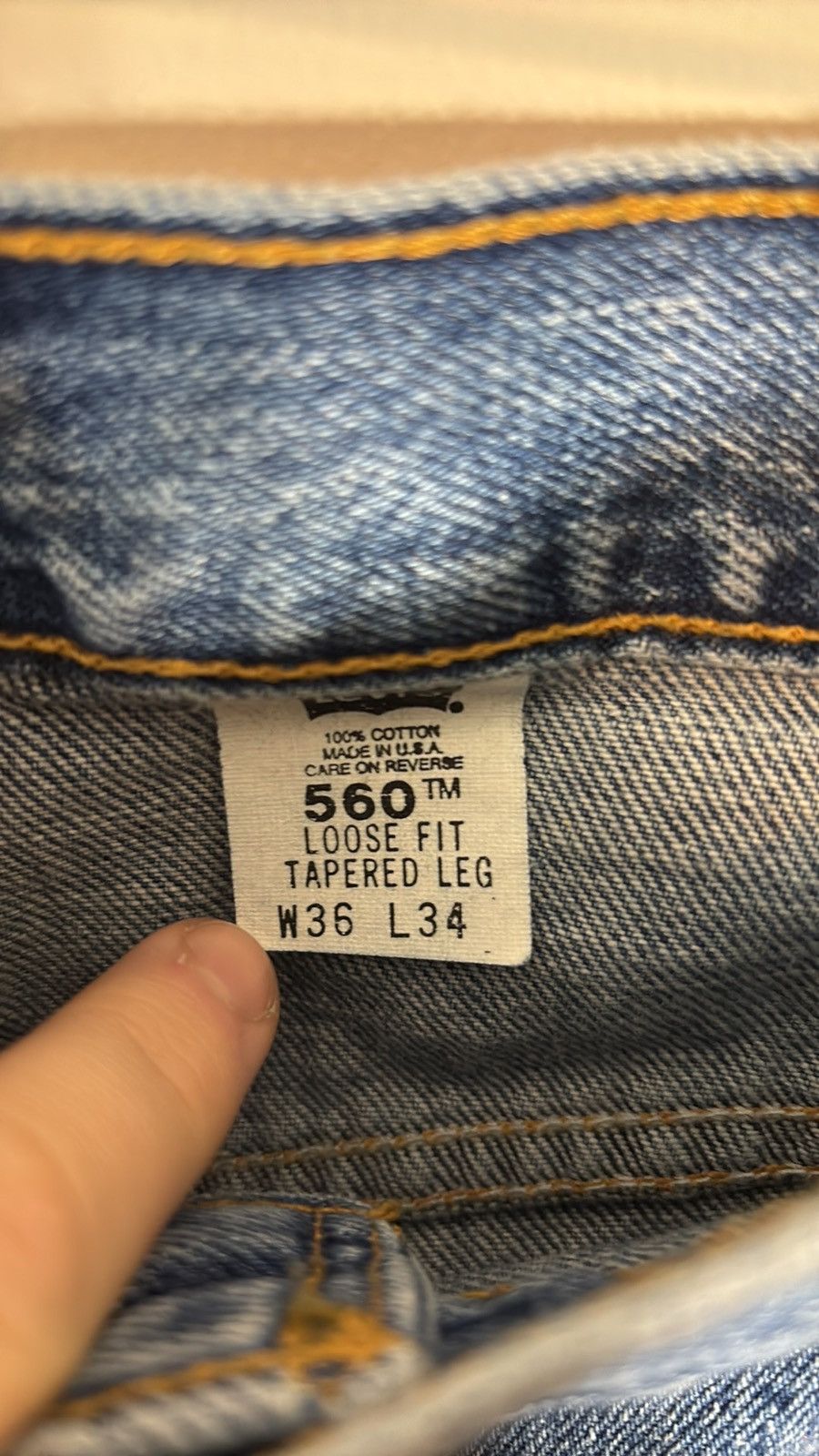Levi's × Vintage Vintage Levi’s 560 Jeans Size US 35 - 3 Thumbnail