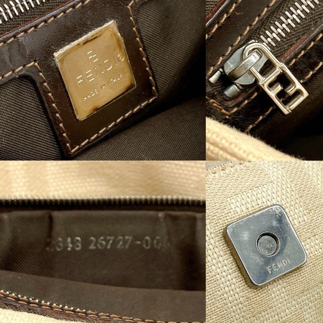 Fendi Fendi - Mamma Bucket Handbag Monogram Beige Size ONE SIZE - 9 Thumbnail