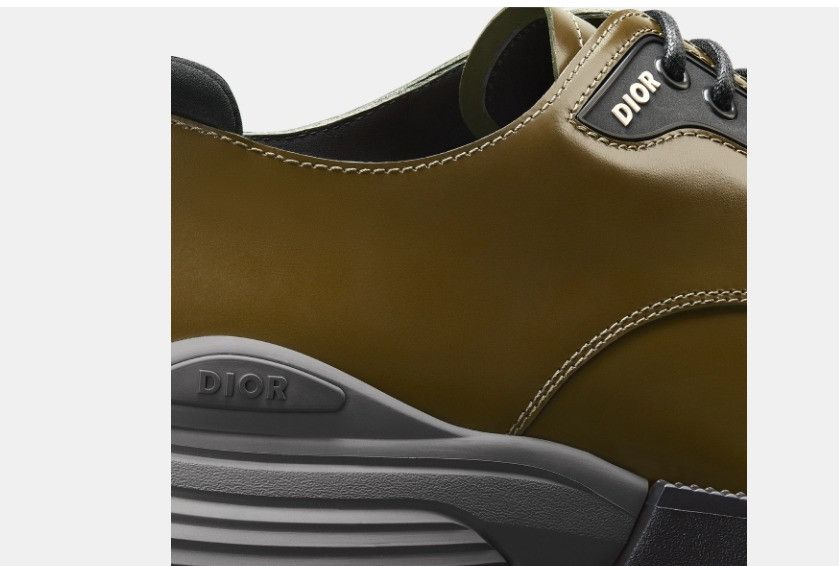 Dior o1w1db10325 3DE37 Combat Derby Shoes in Khaki Size US 5.5 / EU 38 - 4 Thumbnail