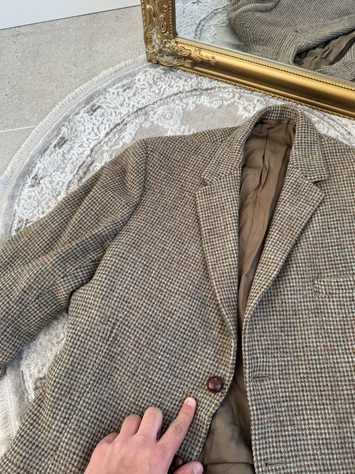 Harris Tweed Vintage 60s Shetland Harris Tweed weaving Wool Blazer Jacket Size US M / EU 48-50 / 2 - 4 Thumbnail