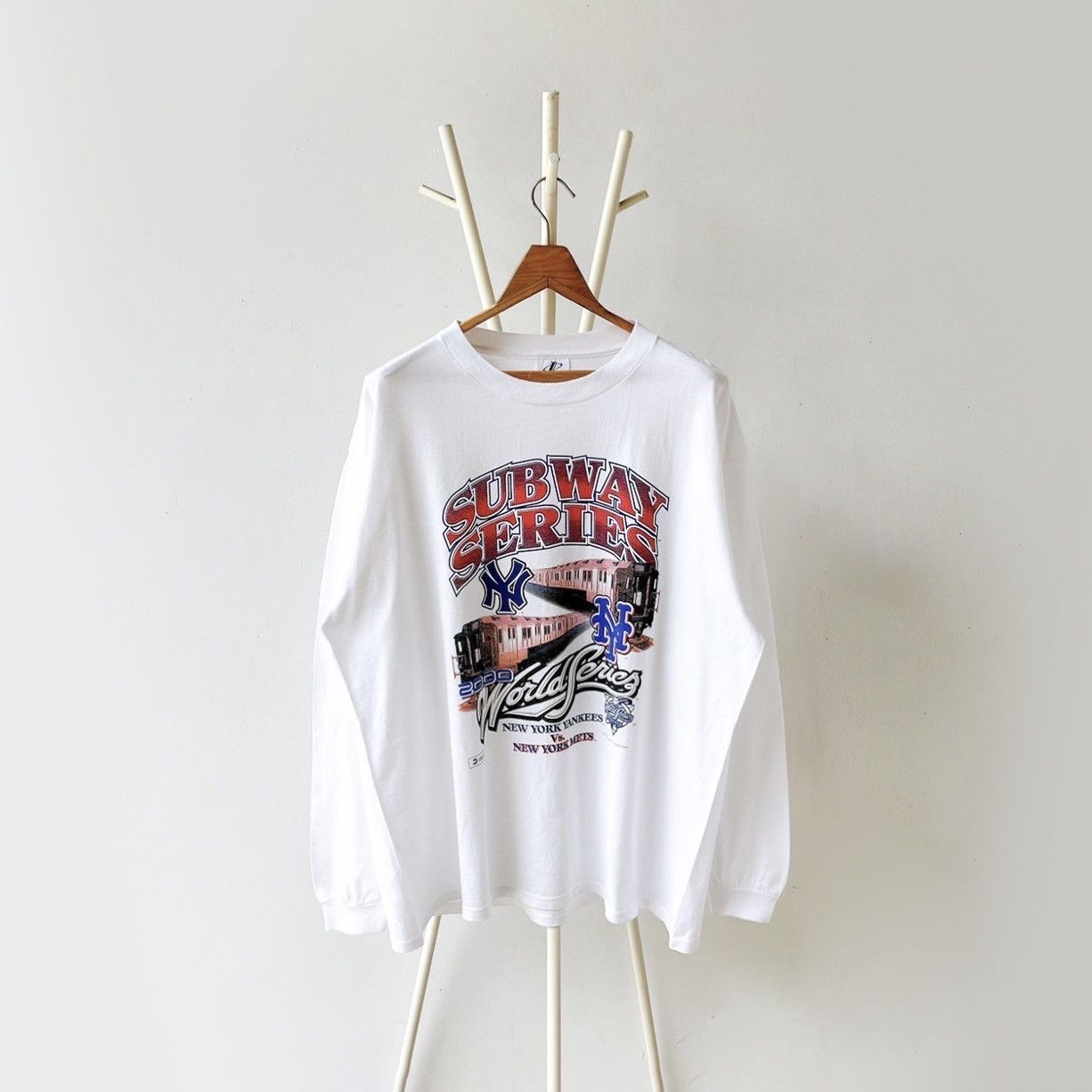 Vintage 00s Yankees Vs Mets MLB long-sleeves t-shirt/ L Size US L / EU 52-54 / 3 - 1 Thumbnail