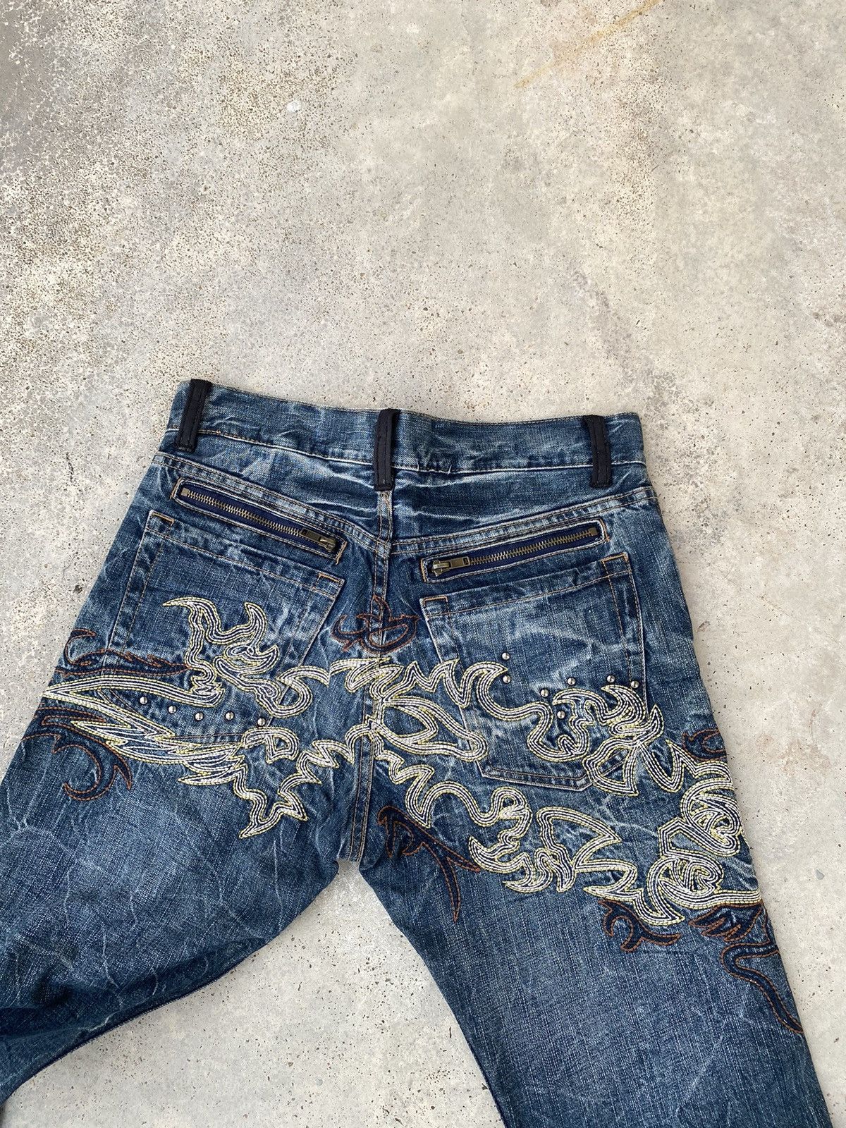 If Six Was Nine 2000s Cyber Punk y2k Jeans Japanese Brand Size US 32 / EU 48 - 2 Thumbnail