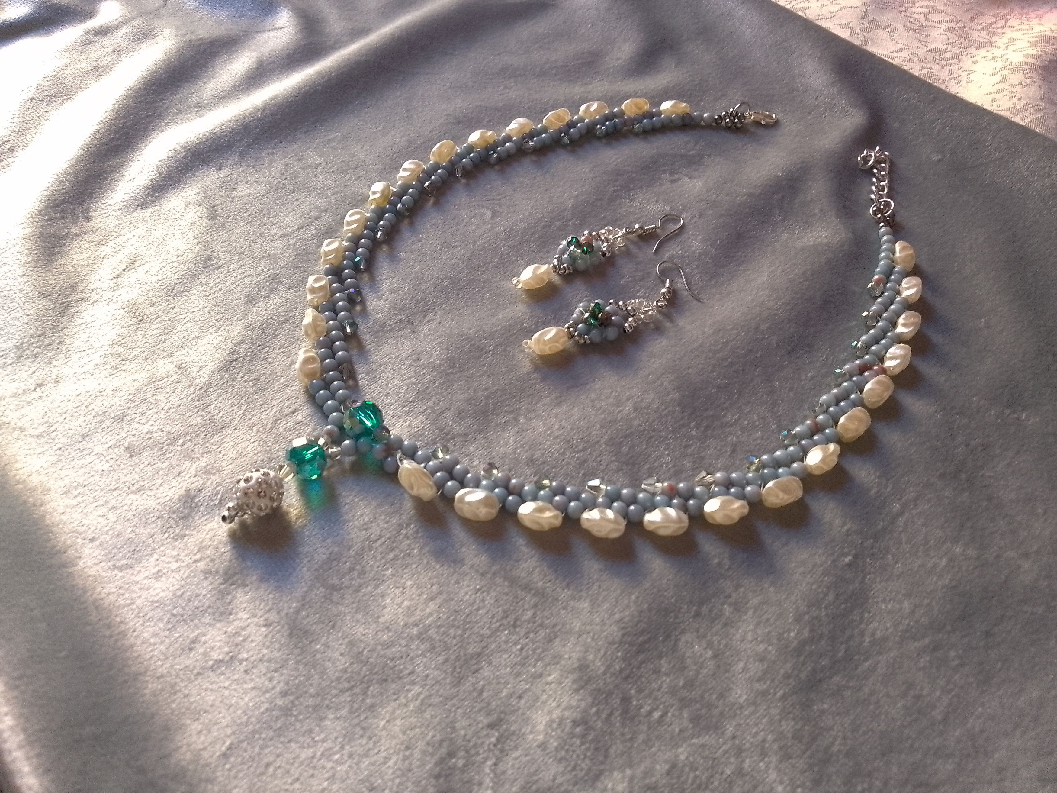 Handmade Necklace Elegant Vintage Style Earrings Pearls. Size ONE SIZE - 7 Thumbnail