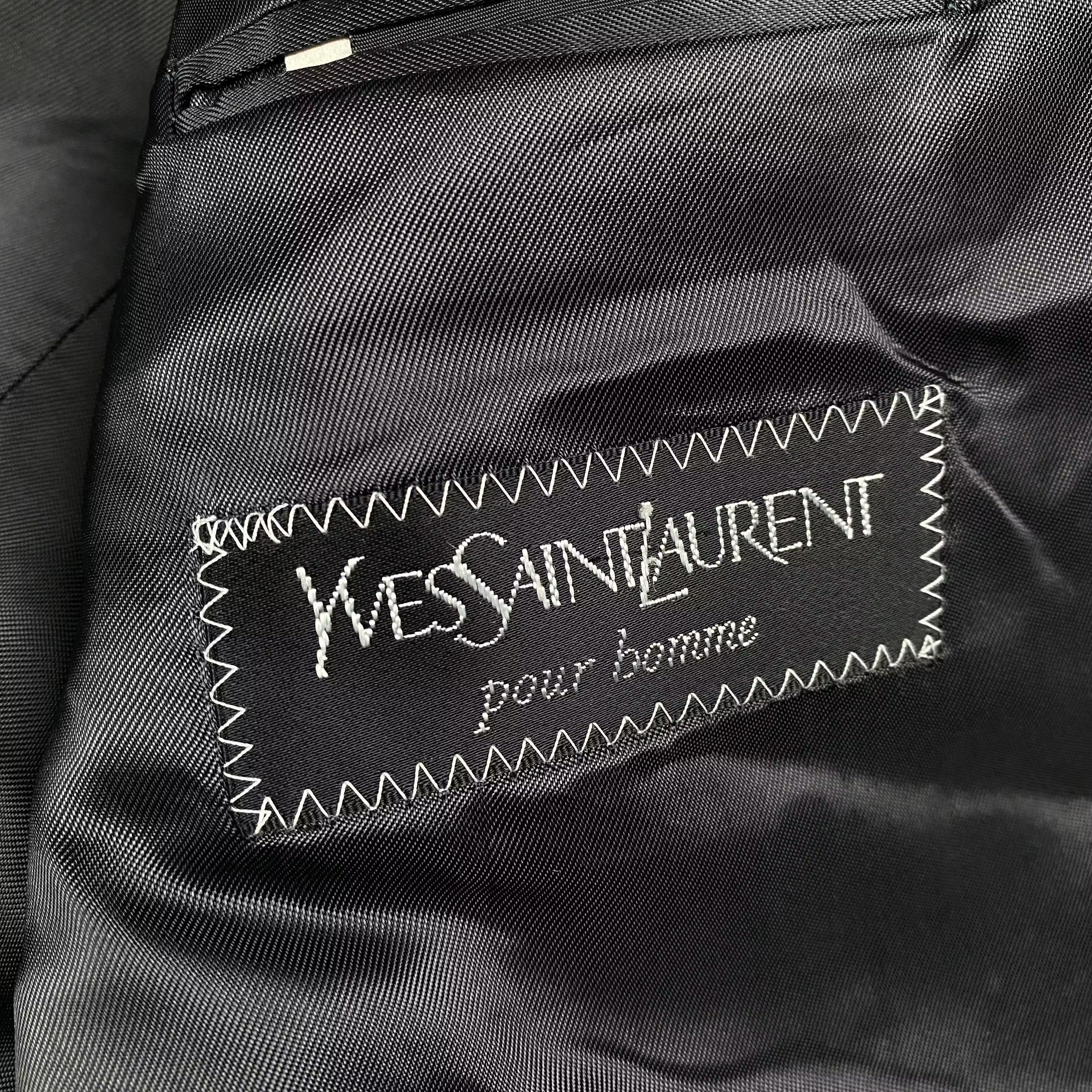 Vintage × Yves Saint Laurent Mens Blazer Jacket Yves Saint Laurent Size 98 L Size 48R - 6 Thumbnail