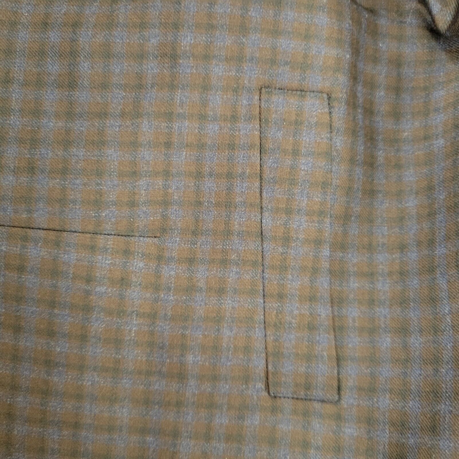 Daniel Hechter Daniel Hechter Paris 42L Navy Blue Plaid Two-Button Front Size 42L - 12 Thumbnail