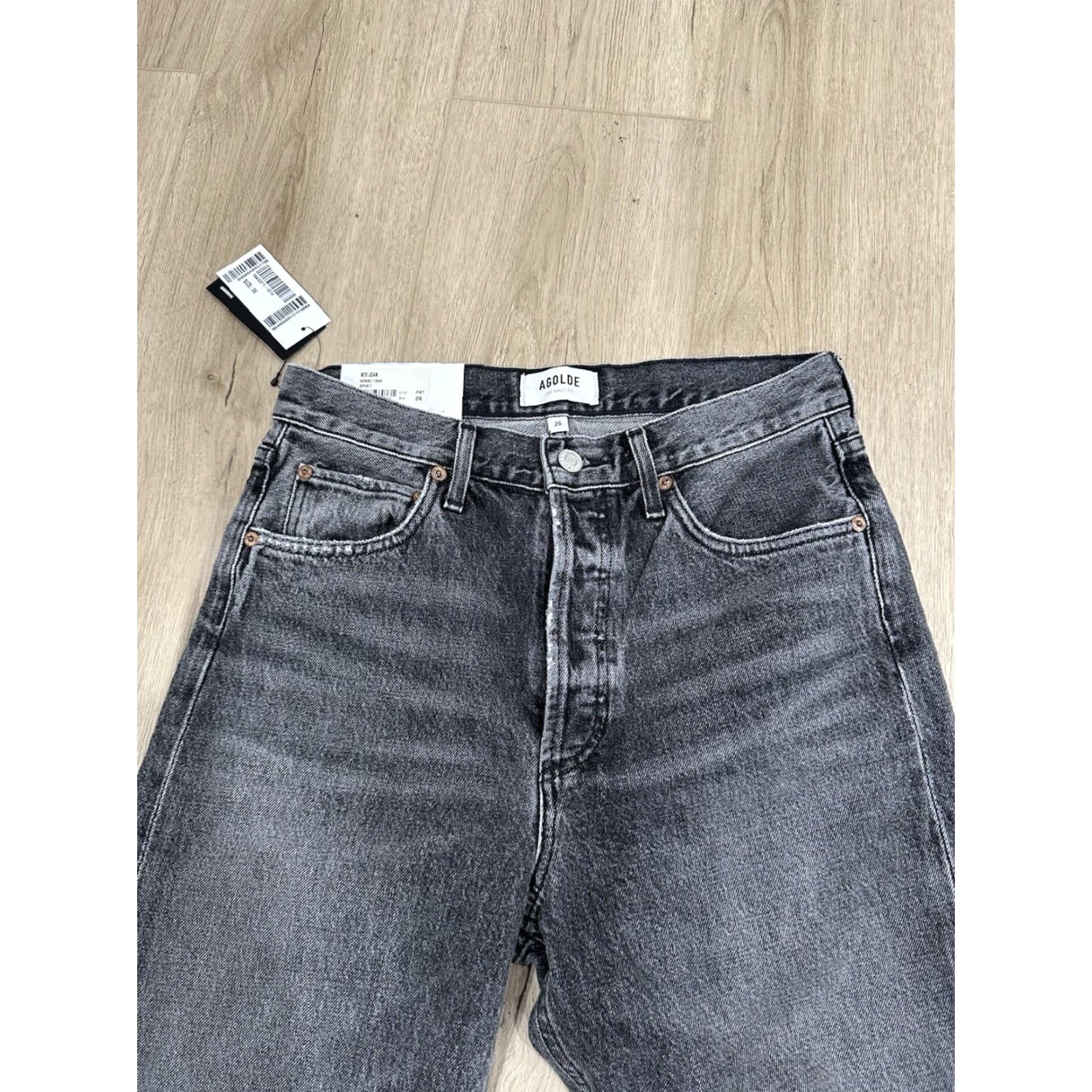 Agolde NWT AGOLDE 90's Jeans Straight SZ 29 Gray Womens Jeans | Crop Style, Mid-rise, Loose Straight, 28.5 Inseam, 90s Theme Size 29" - 4 Thumbnail