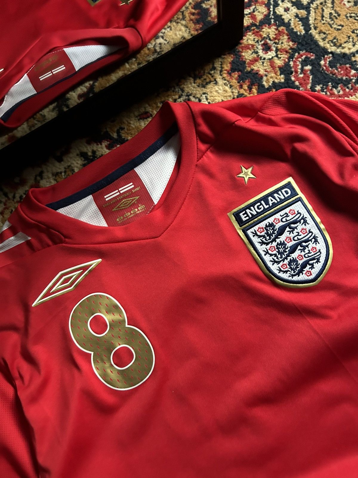 Umbro England Lampard #8 away jersey 2006-08 Size US L / EU 52-54 / 3 - 3 Thumbnail