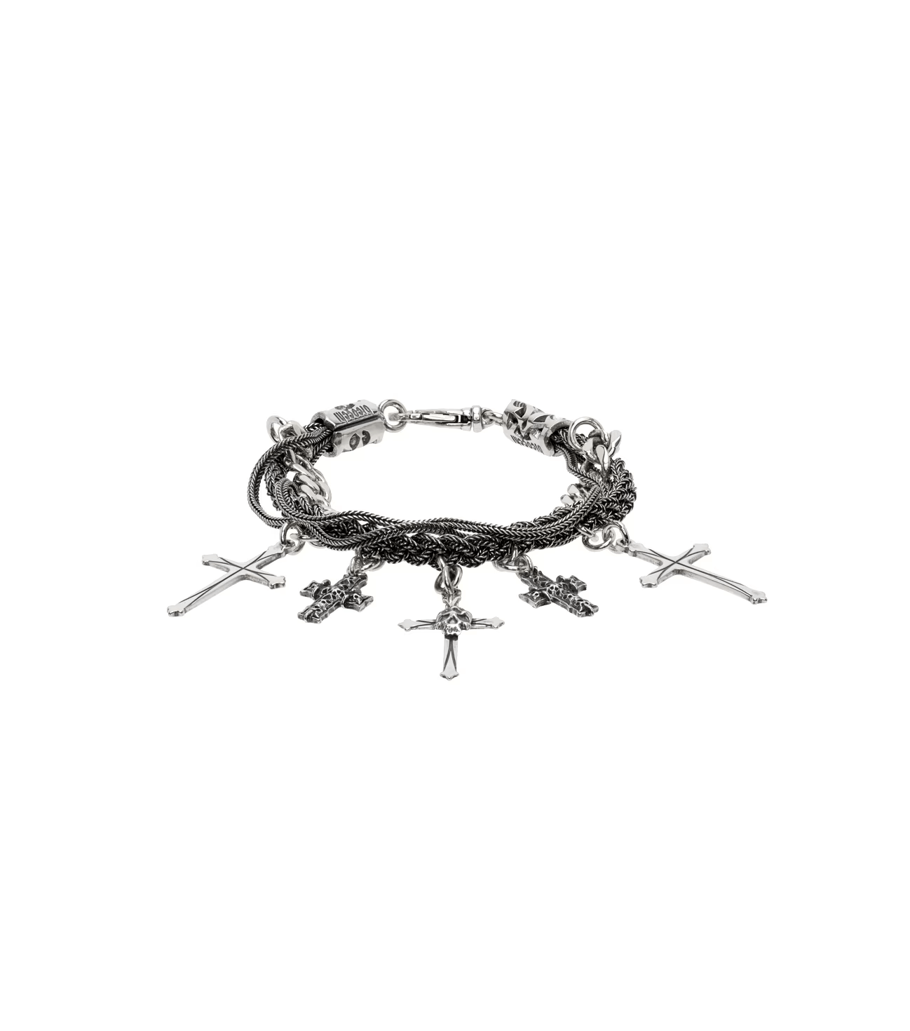 Emanuele Bicocchi EMANUELE BICOCCHI Silver Cross Charm Bracelet Size ONE SIZE - 1 Thumbnail