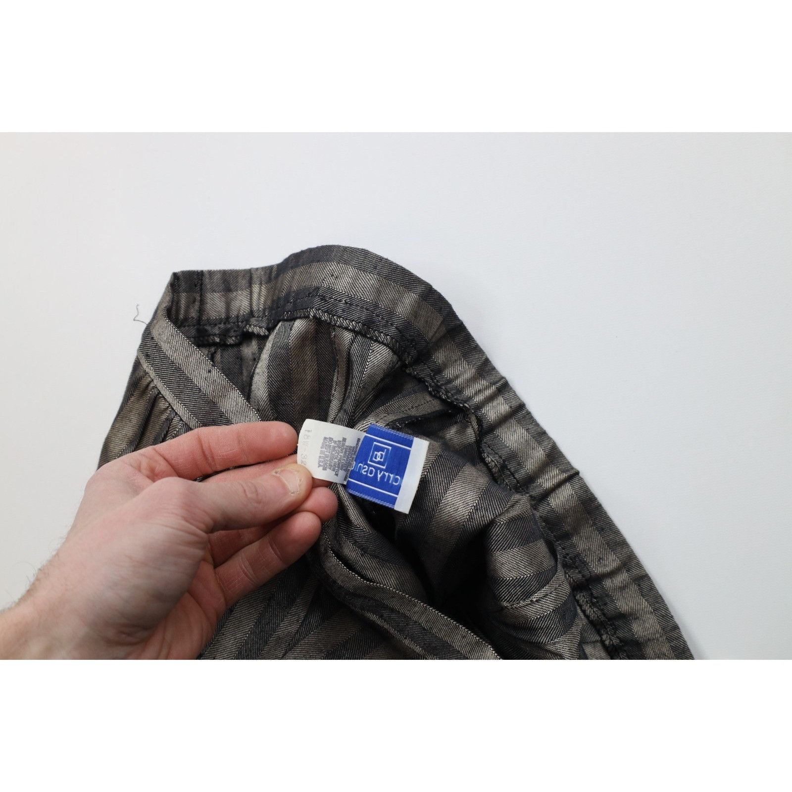 Vintage Deadstock Vintage 70s Rayon Gabardine Striped 2 Piece Suit Size 3XL / US 20-22 - 11 Thumbnail