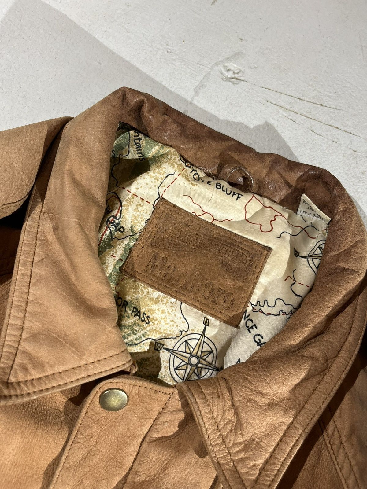 Marlboro Marlboro vintage mens leather bomber jacket Size US L / EU 52-54 / 3 - 3 Thumbnail