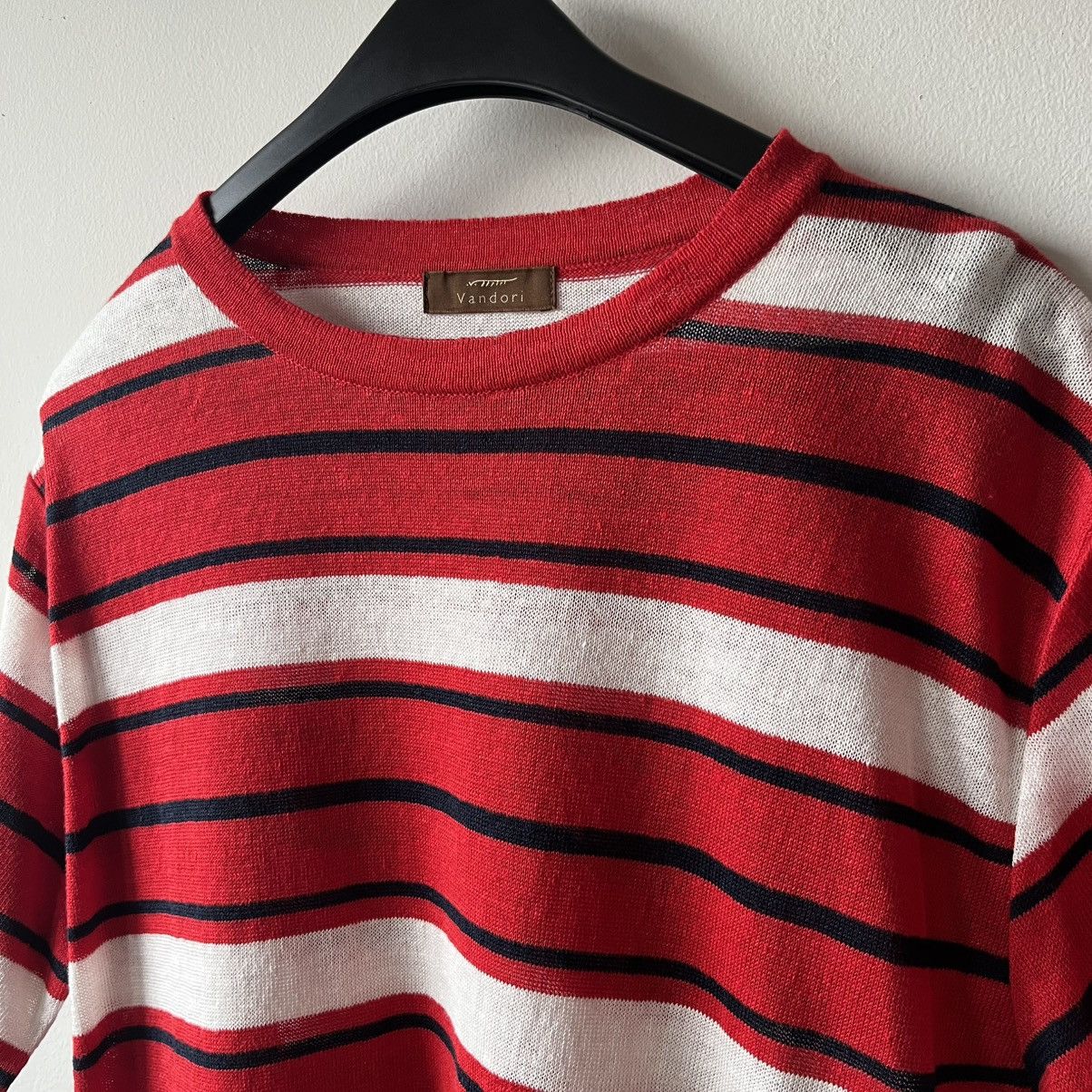 Japanese Brand × Loro Piana Vandori Knit Stripe Shirt Size US M / EU 48-50 / 2 - 4 Thumbnail