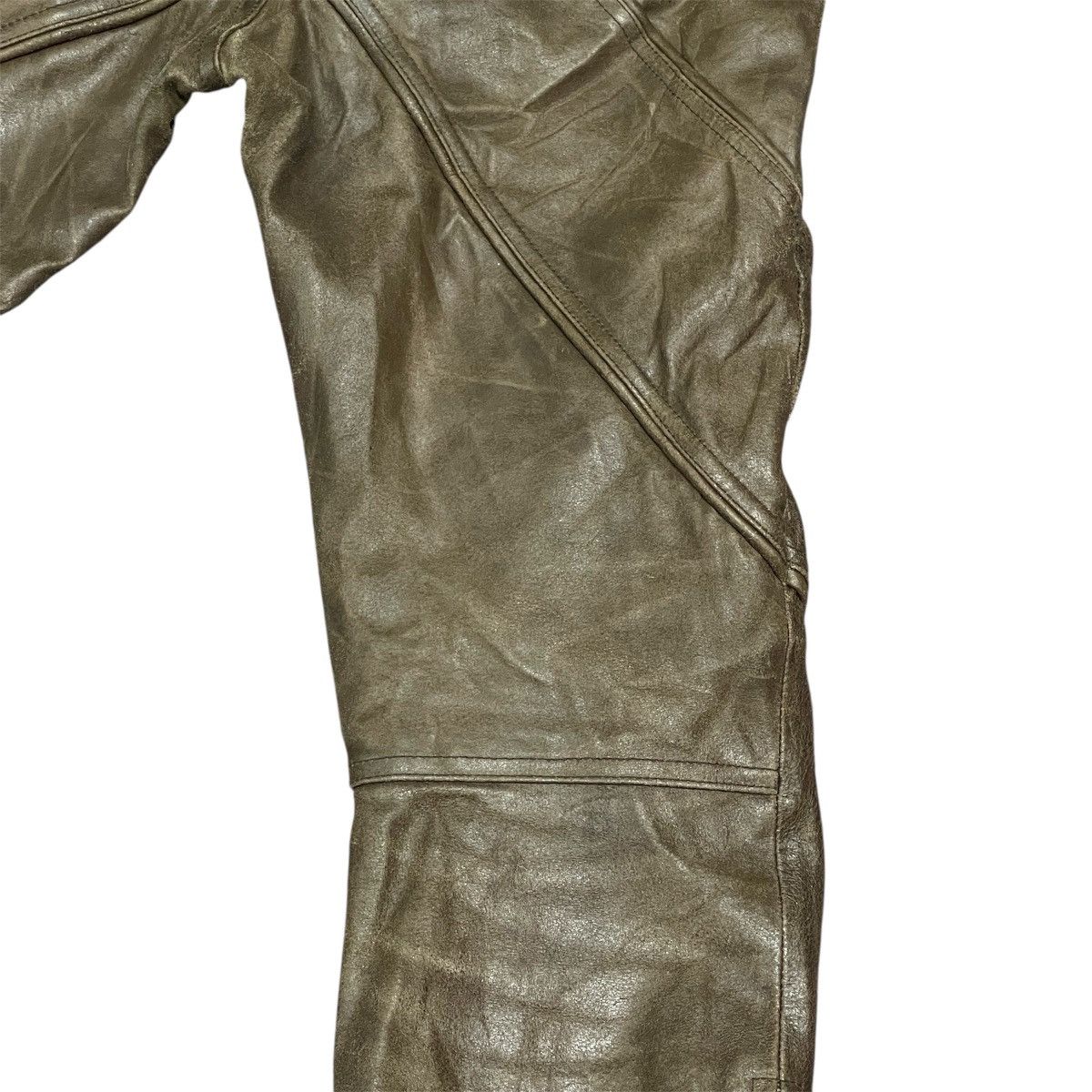 If Six Was Nine Vintage Wrong Seditionaries Patches Cowhide Leather Pants Size US 29 - 16 Thumbnail
