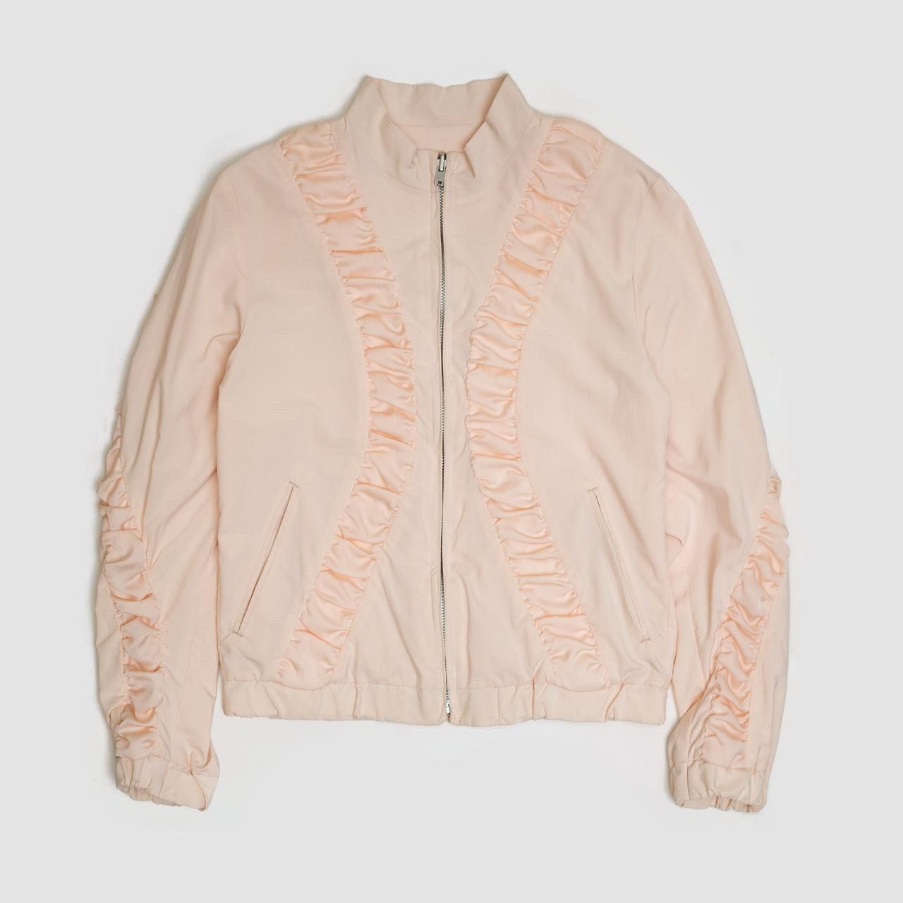 Issey Miyake Spring 2005 Reversible Ruched Track Jacket Size M / US 6-8 / IT 42-44 - 2 Thumbnail