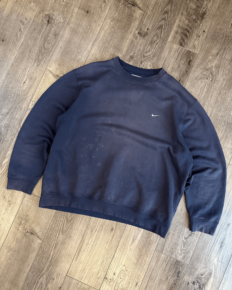 Nike × Vintage Vintage Nike Faded & Stained Crewneck Sweatshirt - XXL / 2XL Size US XXL / EU 58 / 5 - 1 Thumbnail