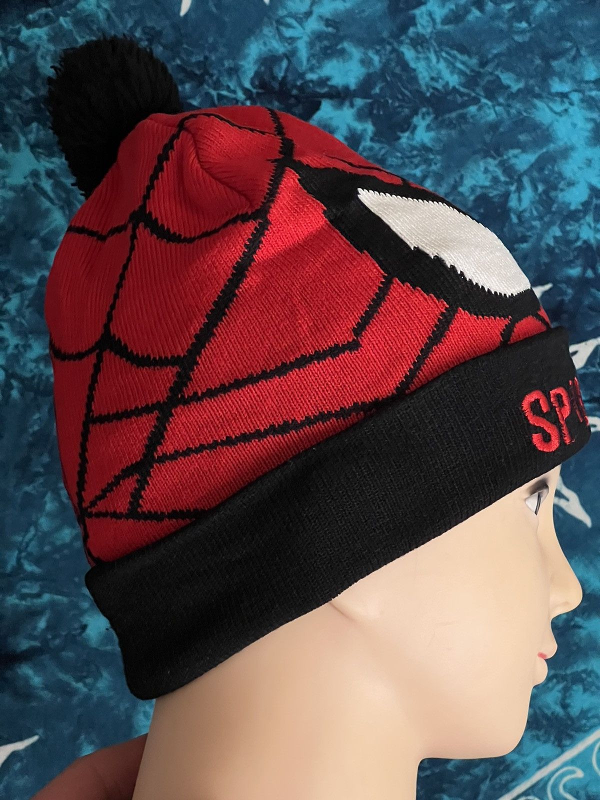 Hat Club Y2K Spider Man Hat beanie Big Logo Size ONE SIZE - 14 Thumbnail