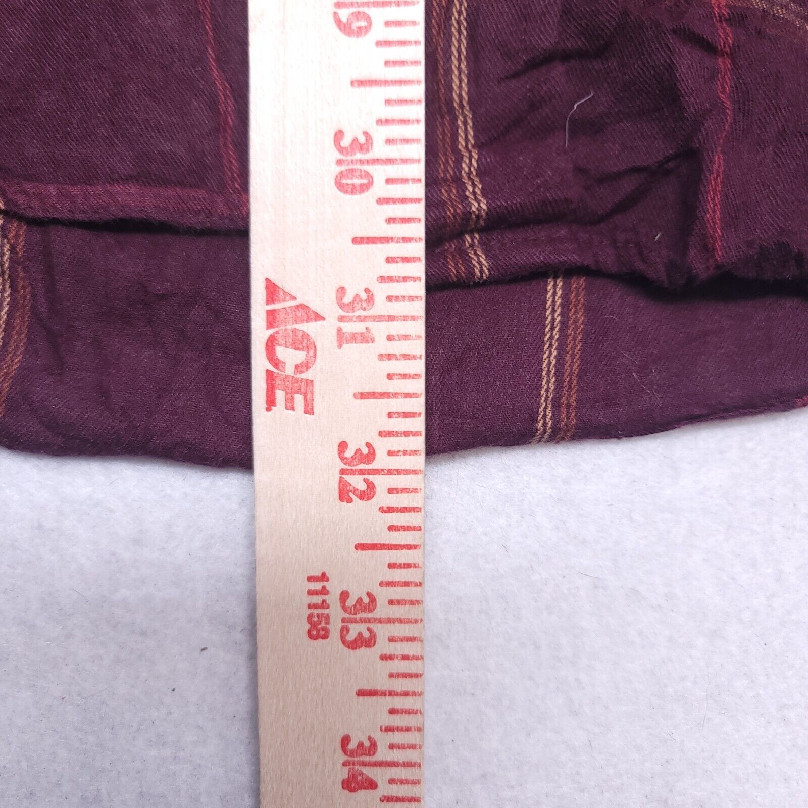 Haggar Haggar Windowpane Flannel Shirt Mens Size Large Maroon Brown Size US L / EU 52-54 / 3 - 7 Thumbnail
