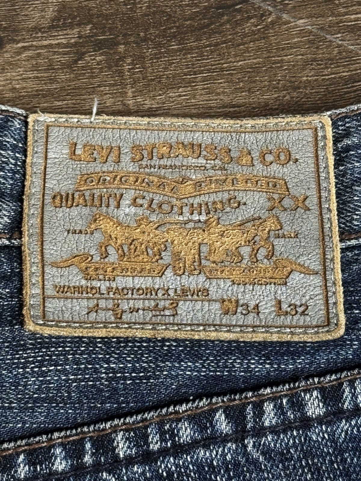 Levi's Andy Warhol x Levis Private Stock Denim 34x32 LV002 456/600 Size US 34 / EU 50 - 9 Thumbnail