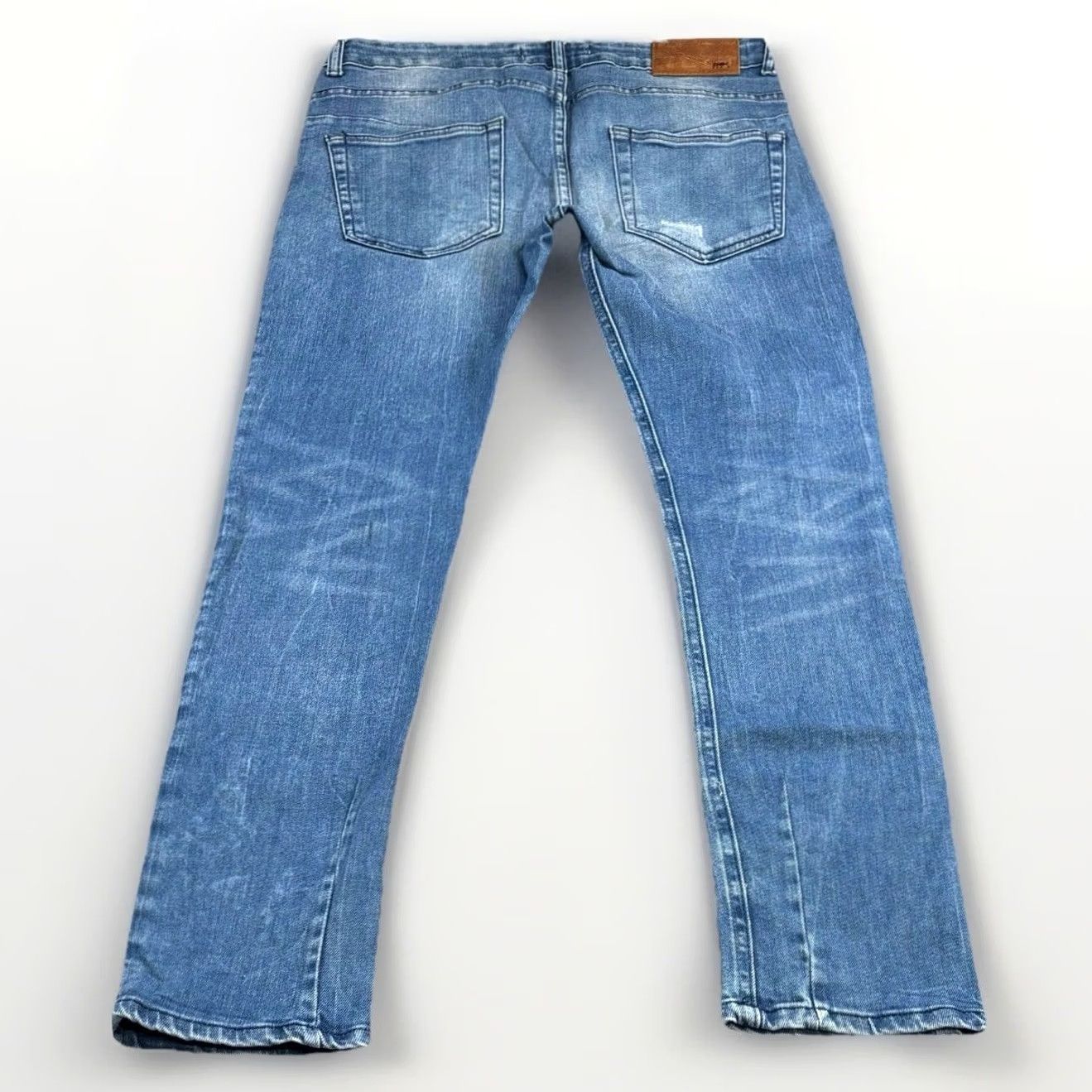 Zara Zara Man skinny jeans W30” L31” ripped distressed blue men’S pre loved Size US 30 / EU 46 - 2 Thumbnail