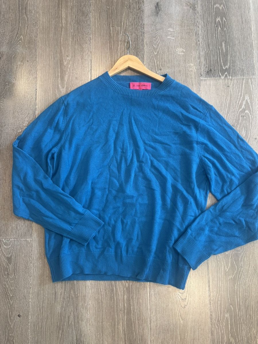 The Elder Statesman Elder Statesman Blue Crewneck Sweater Size US XL / EU 56 / 4 - 2 Thumbnail