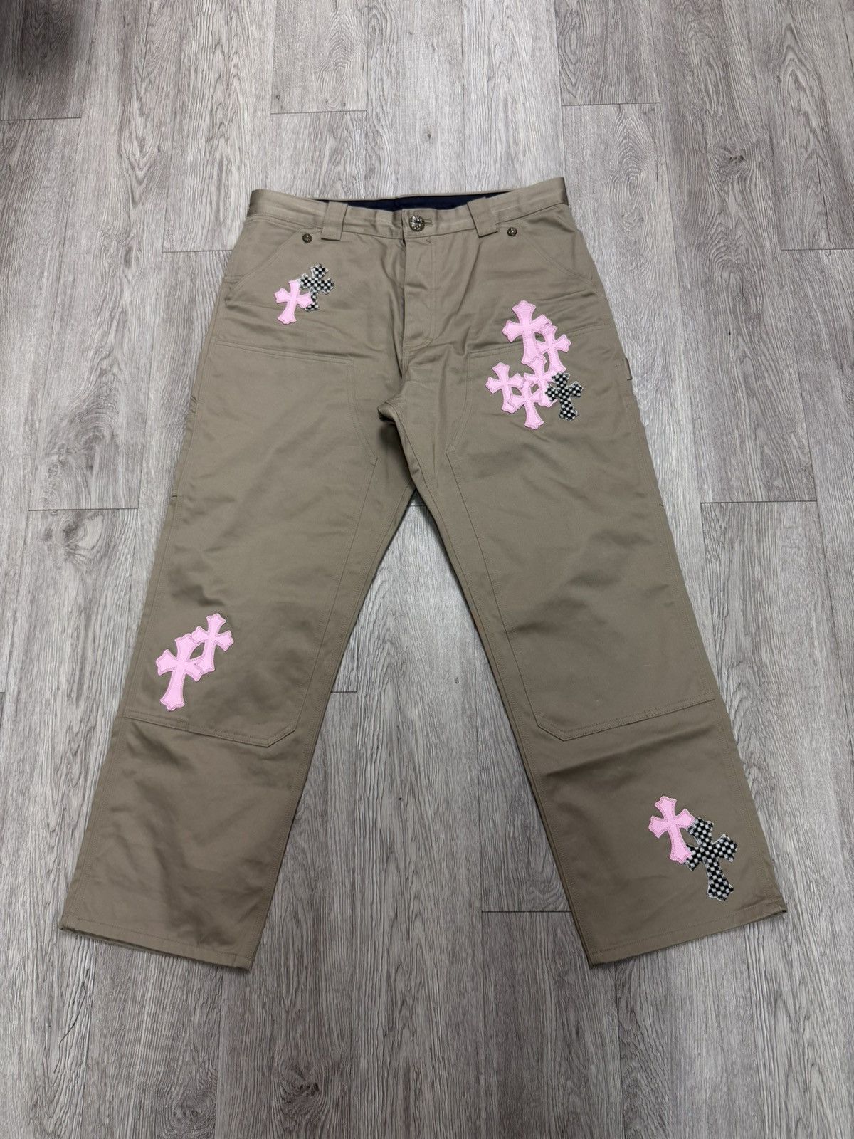 Chrome Hearts Chrome Hearts Pink Patch Khaki Carpenter 36 Size US 36 / EU 52 - 1 Thumbnail