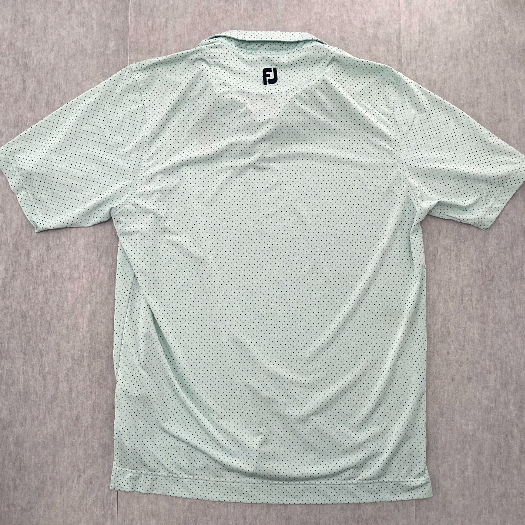 Footjoy FootJoy Polo Shirt Adult Large Mens Polo Golf The Scotsman Logo Green Polka Dot Breathable All Seasons Stretch Athletic Regular Size US L / EU 52-54 / 3 - 2 Thumbnail