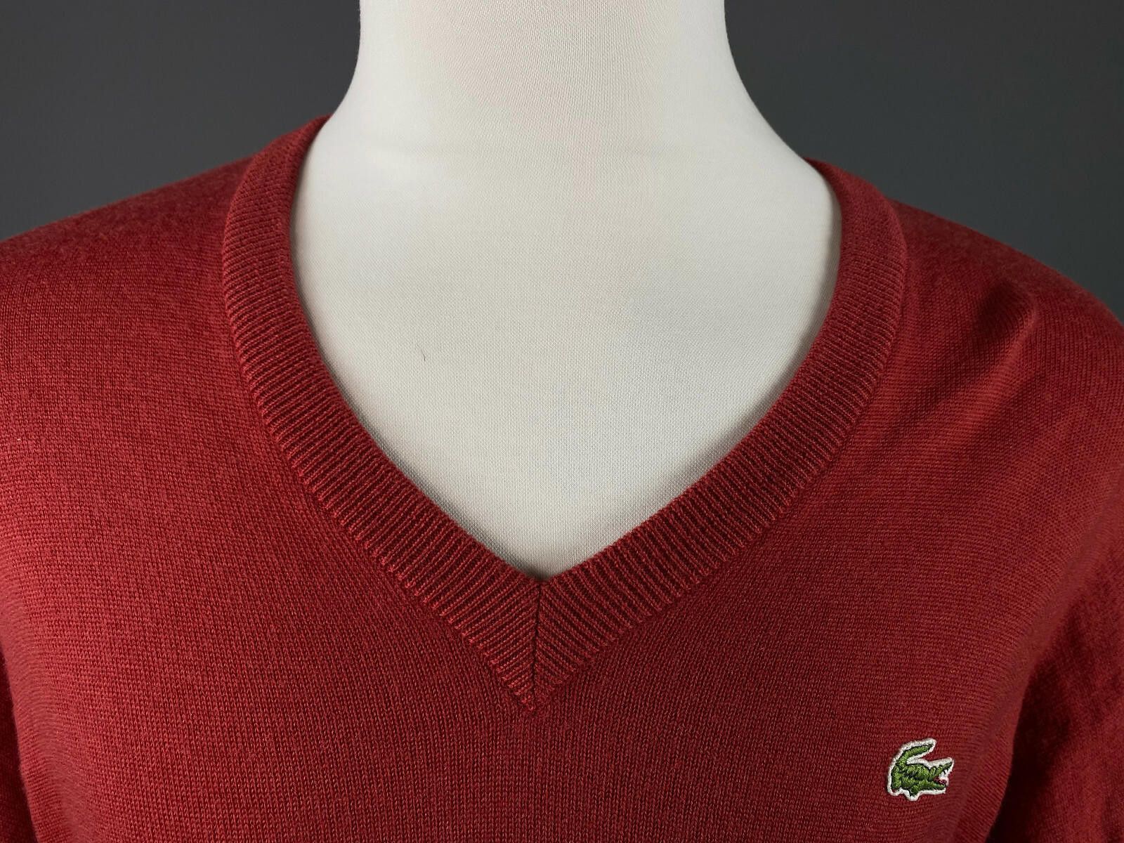 Lacoste Men Vintage Chemise Lacoste Red Wool Sweater Size 8 Size US M / EU 48-50 / 2 - 3 Thumbnail
