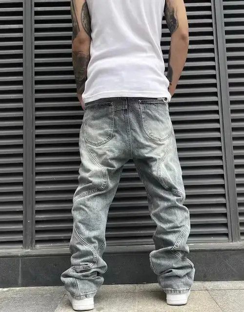 Japanese Brand × Jean Street 90’s hiphop washed skateboard hip-hop jeans Size US 34 / EU 50 - 2 Thumbnail