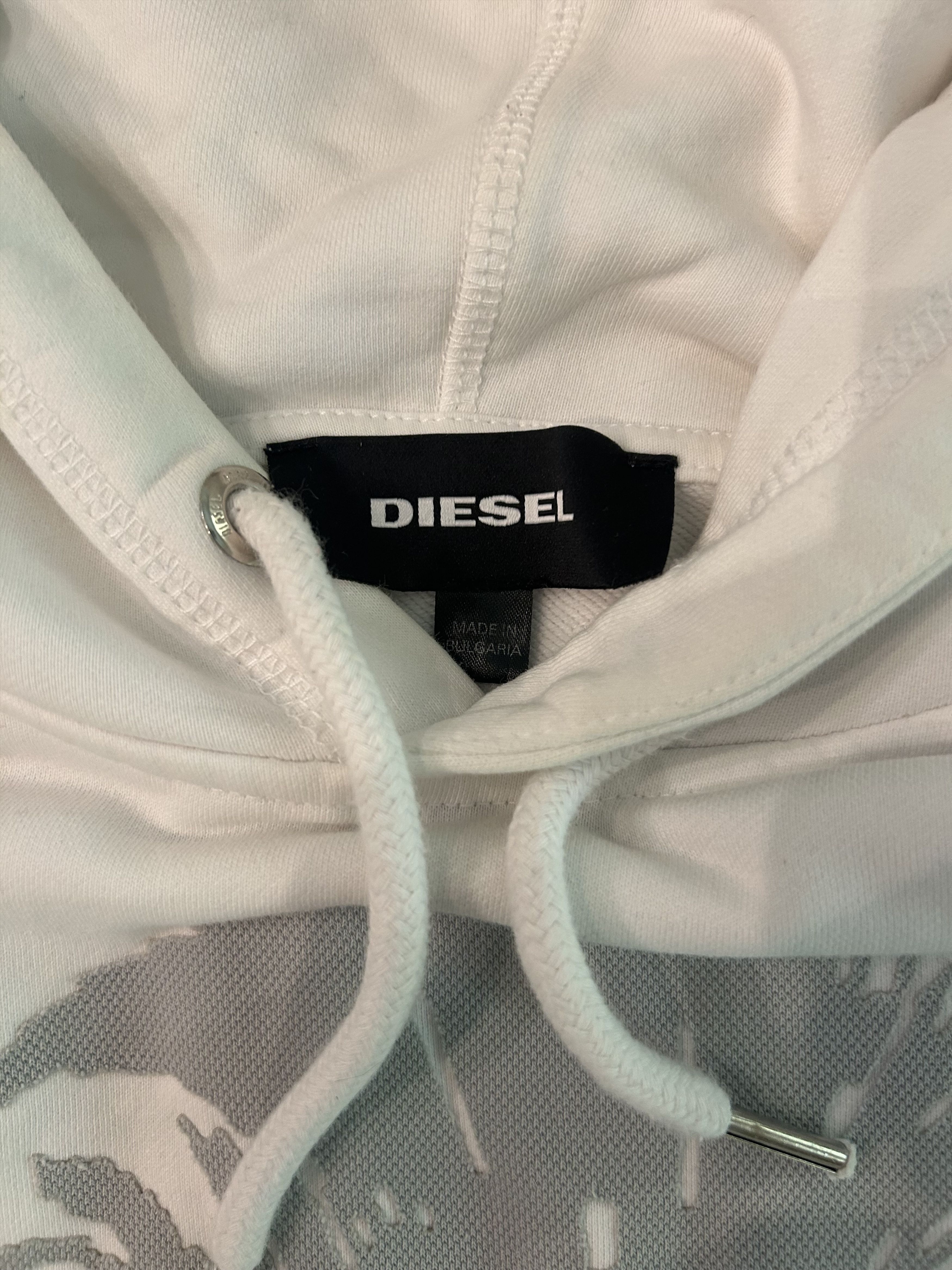 Diesel Diesel Only the Brave White Hoodie Size US XL / EU 56 / 4 - 2 Thumbnail