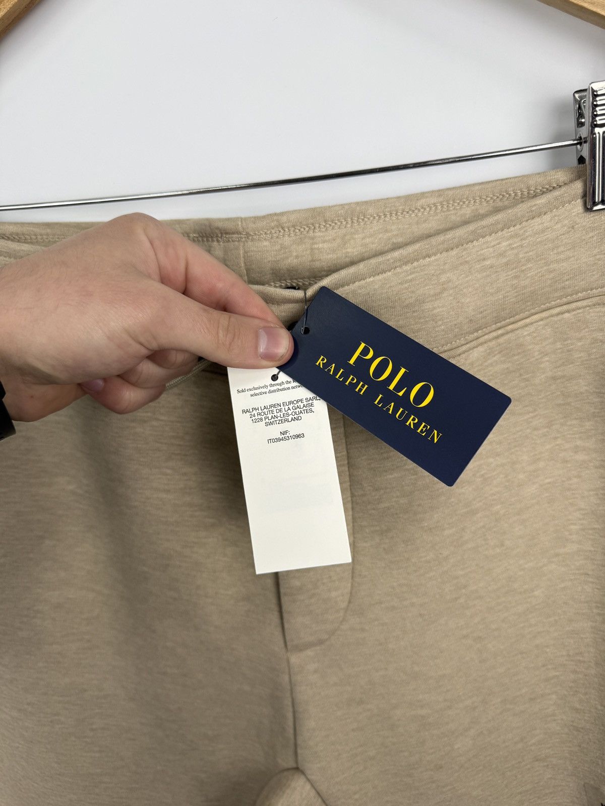 Polo Ralph Lauren 🇺🇸 NWT❗️Polo Ralph Lauren Luxury Double-Knit Jogger Pant Beige Size US 32 / EU 48 - 11 Thumbnail