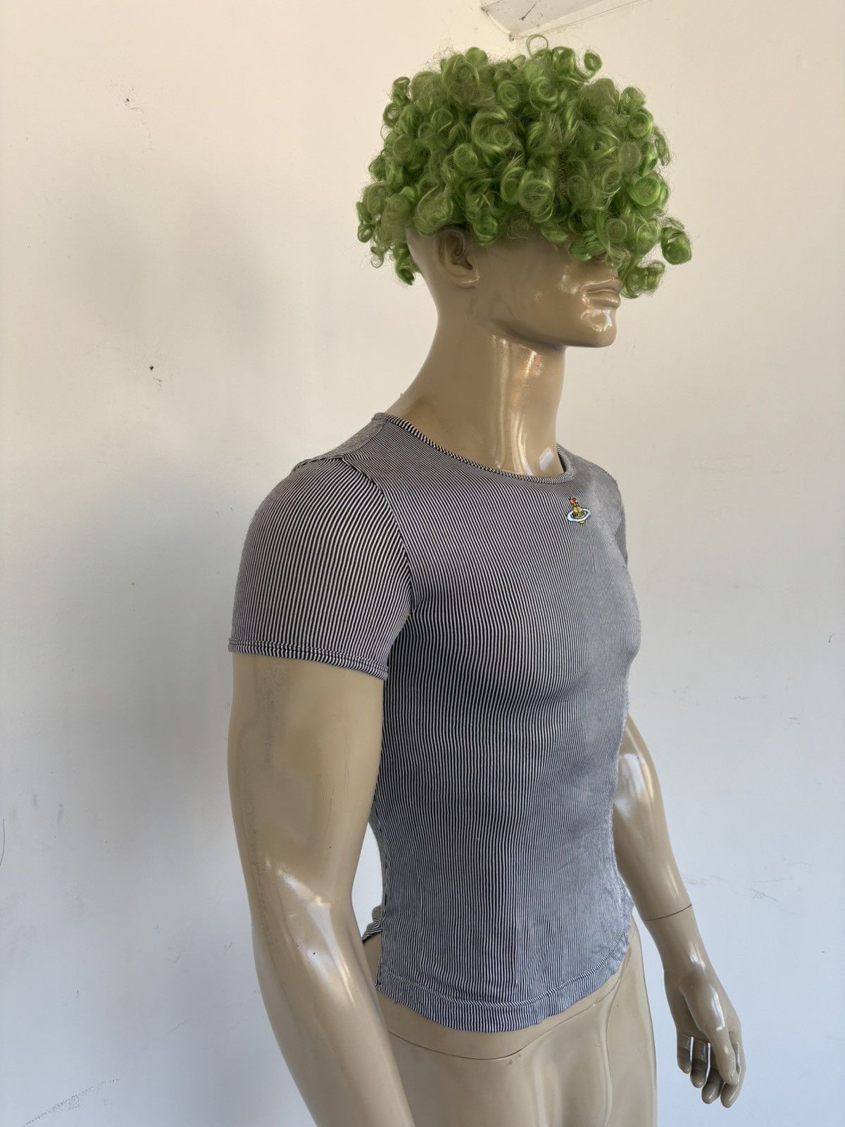 Malcolm McLaren × Seditionaries × Vivienne Westwood 1990s COUTURE Ribbed T-Shirt Size US M / EU 48-50 / 2 - 6 Thumbnail