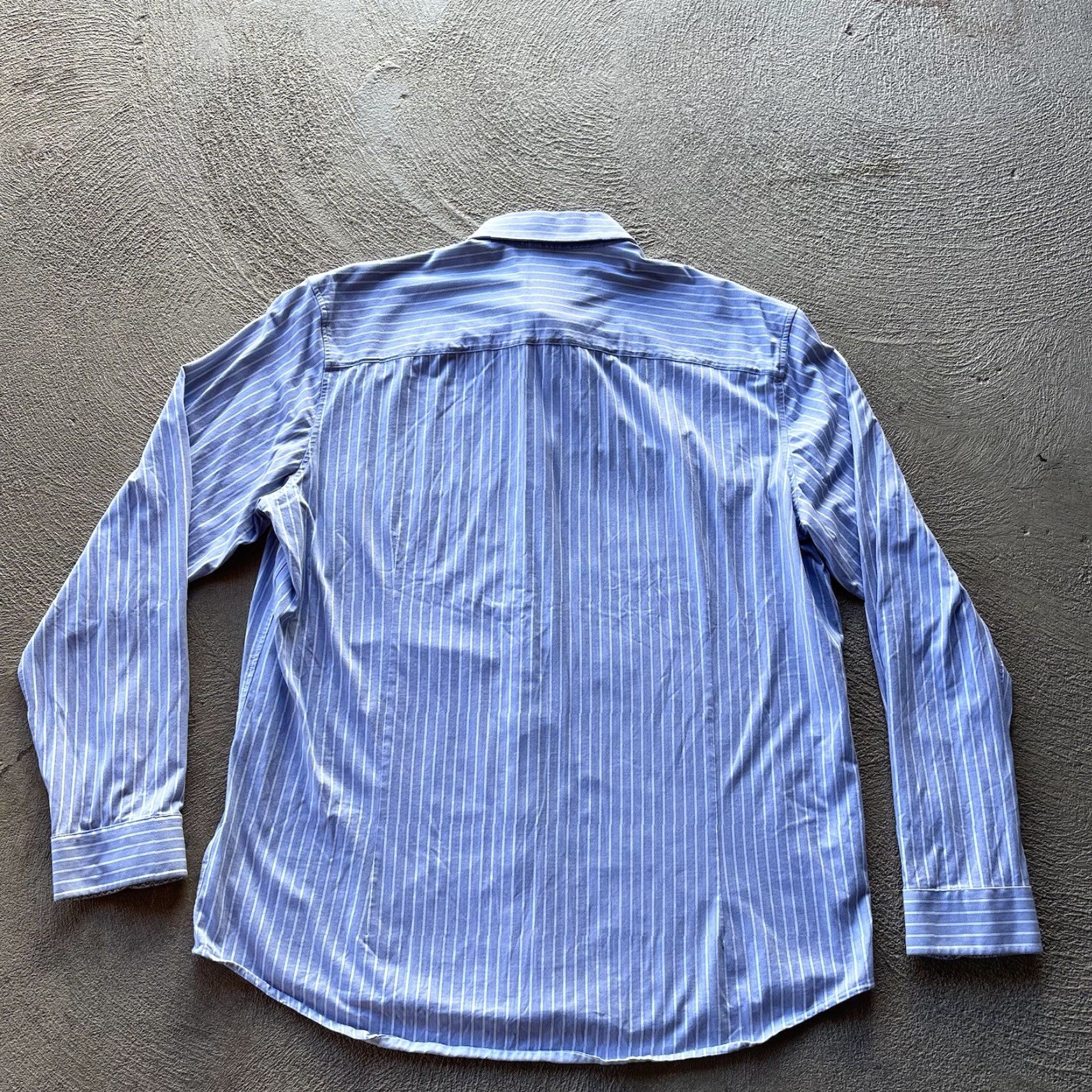 Vintage Buttercloth Shirt Mens 2XL Blue Button-Up Icy Cotton Stretch Preppy Career Size US XXL / EU 58 / 5 - 3 Thumbnail