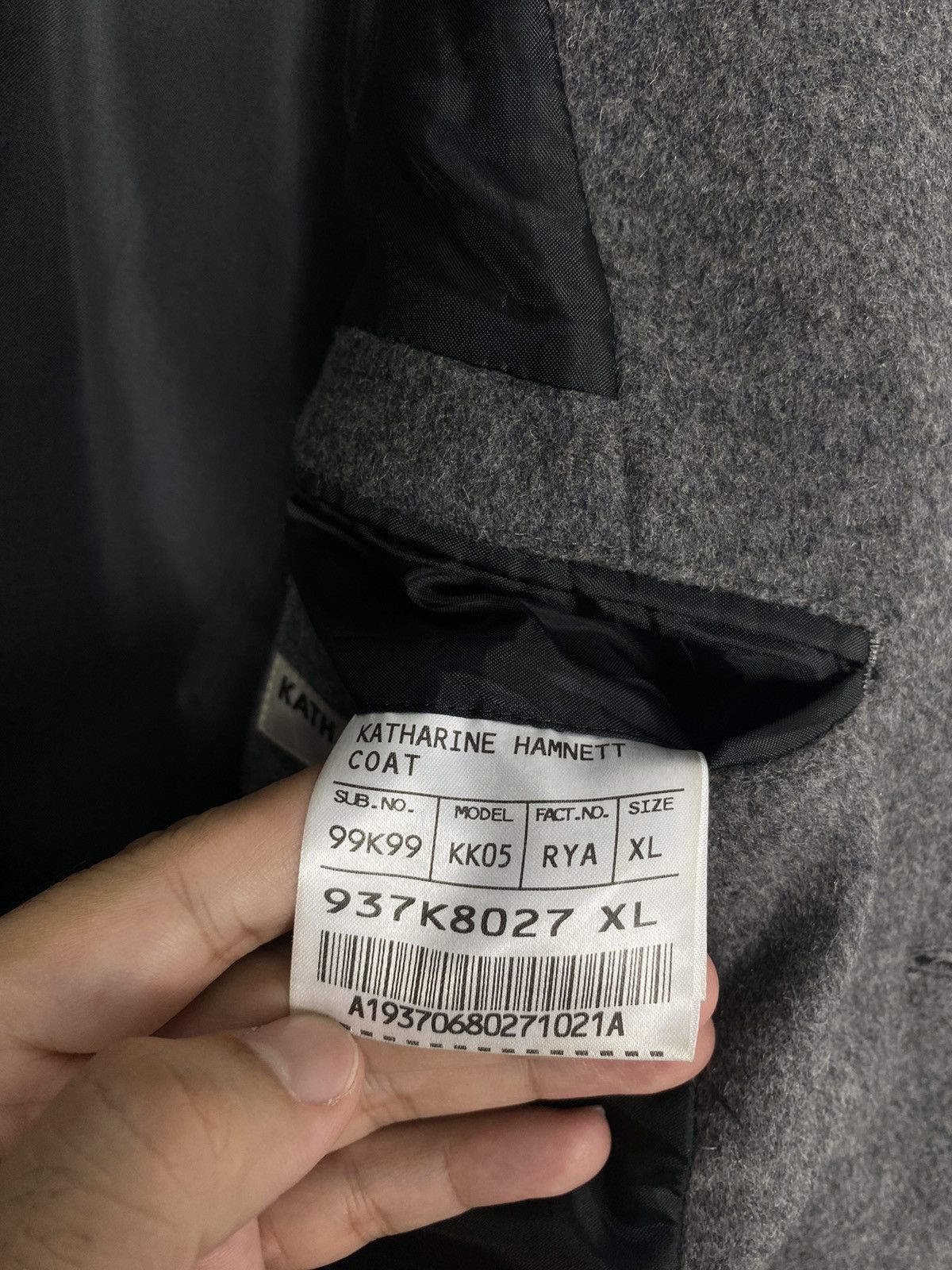 Katharine Hamnett London Rare‼️ Vintage Katharine Hamnett London Wool Trench Coat Size US S / EU 44-46 / 1 - 7 Thumbnail